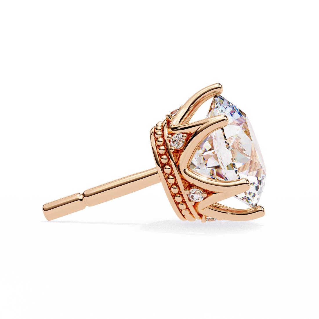 Adorable Daisy Round Diamond Studs