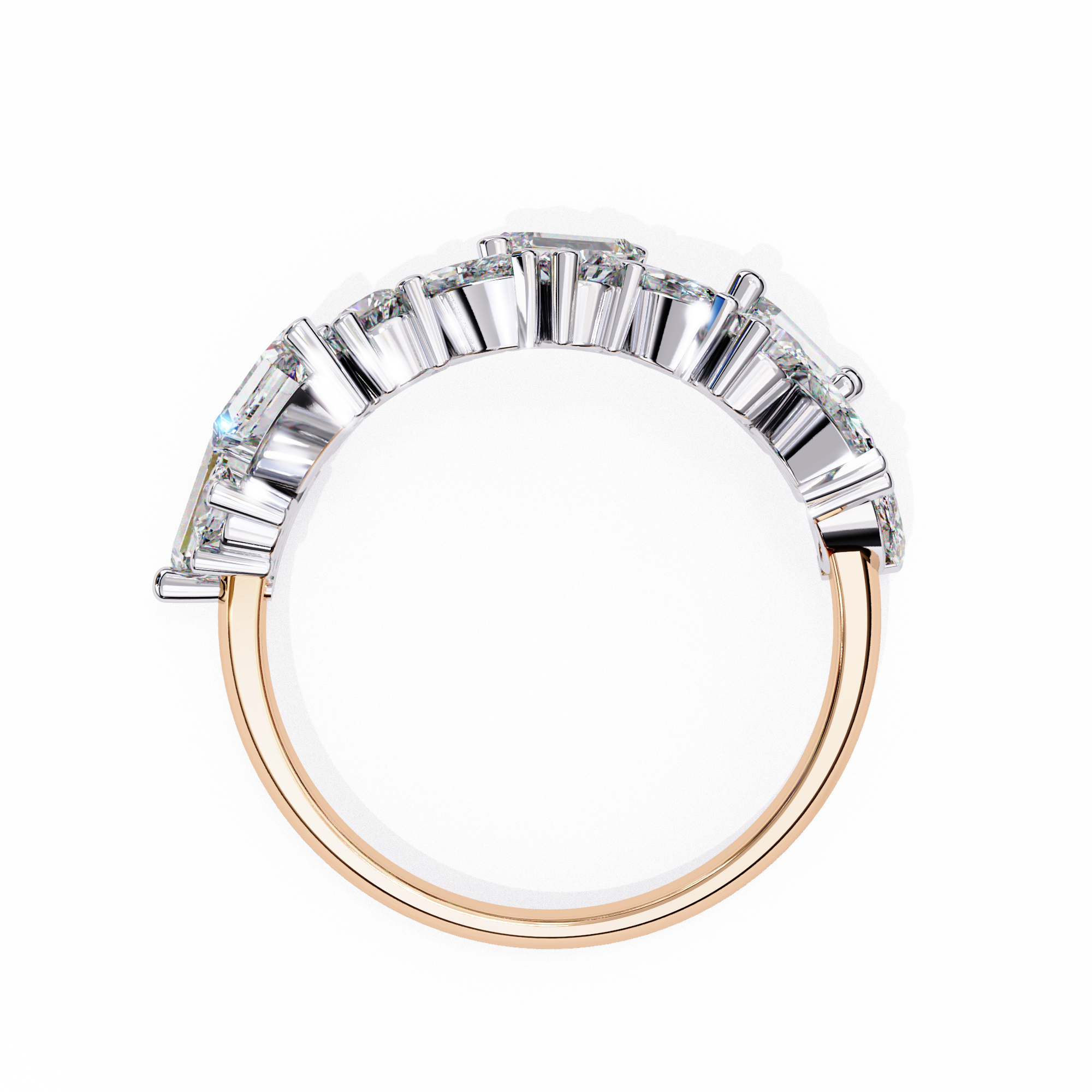 Alluring Half Eternity Ring 11
