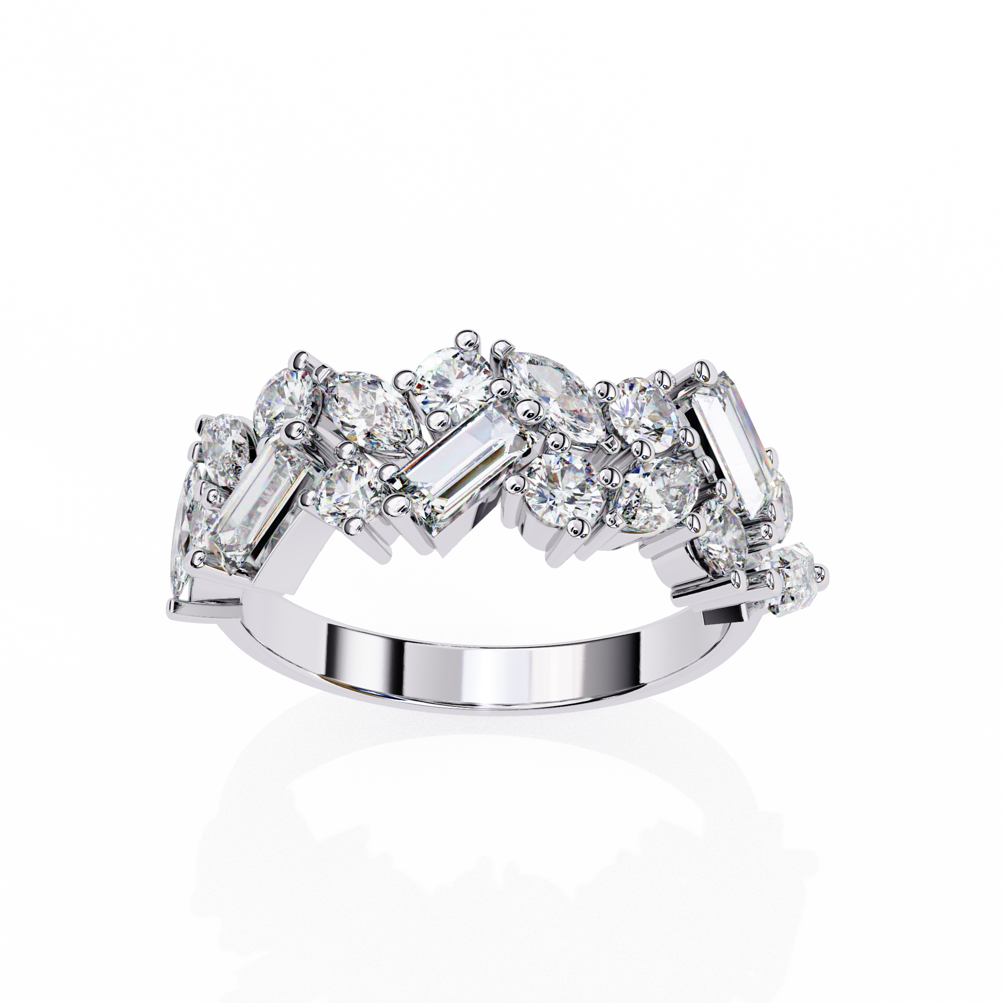 Alluring Half Eternity Ring 12