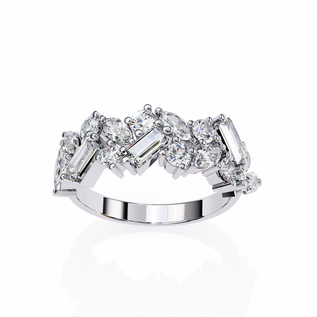 Alluring Half Eternity Ring 12