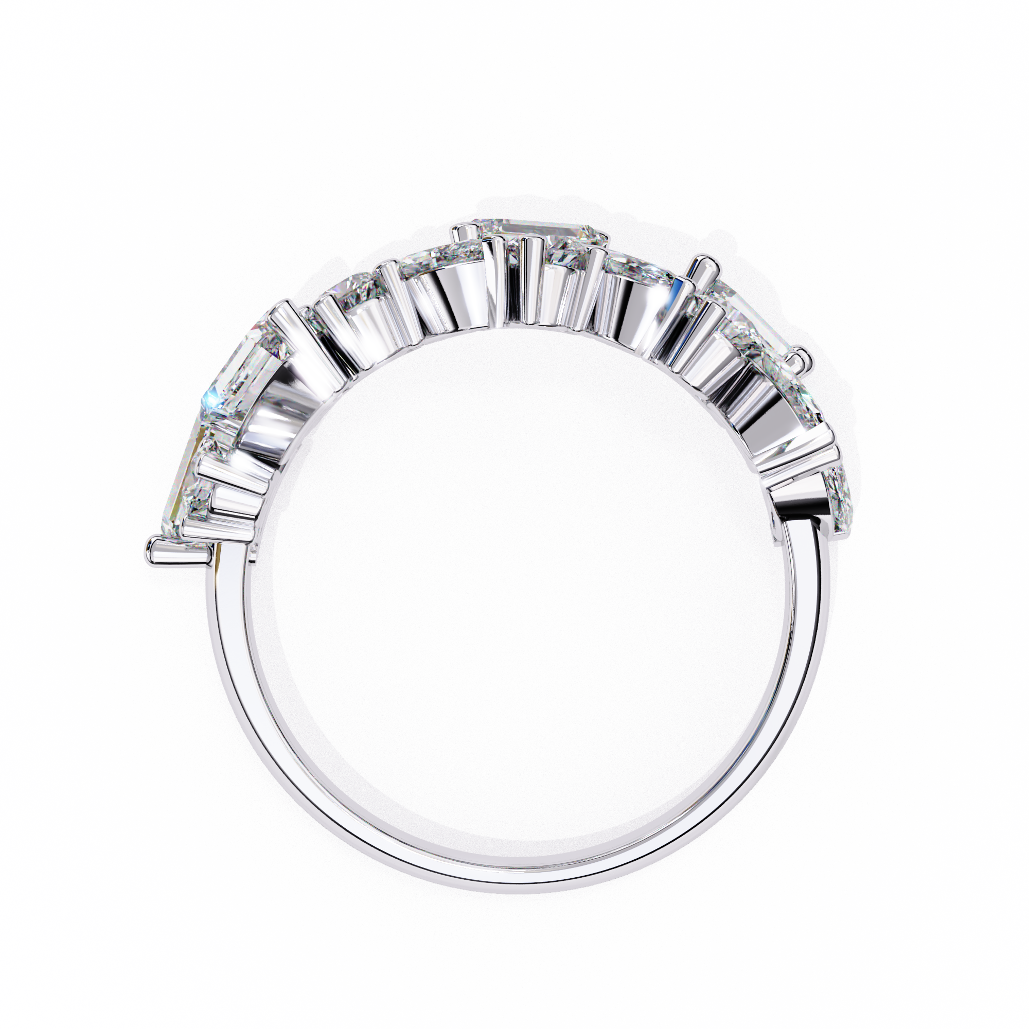 Alluring Half Eternity Ring 14