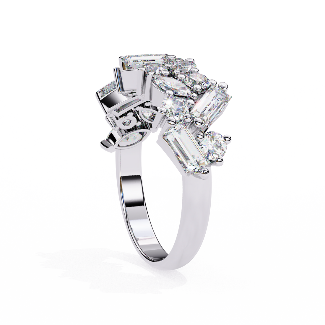 Alluring Half Eternity Ring 15