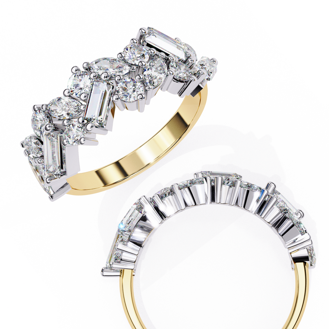 Alluring Half Eternity Ring 6