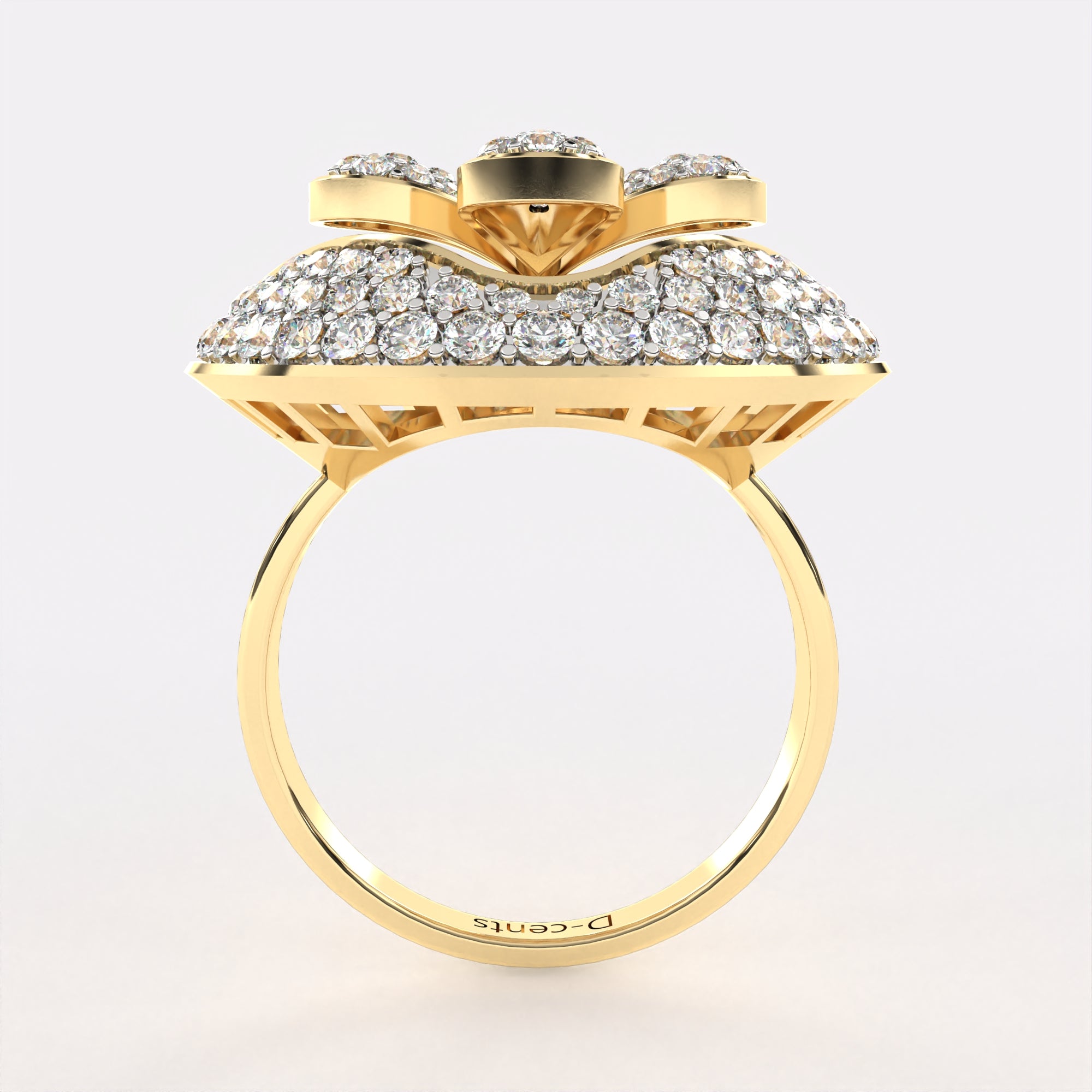 Arranged Petals Diamond Ring