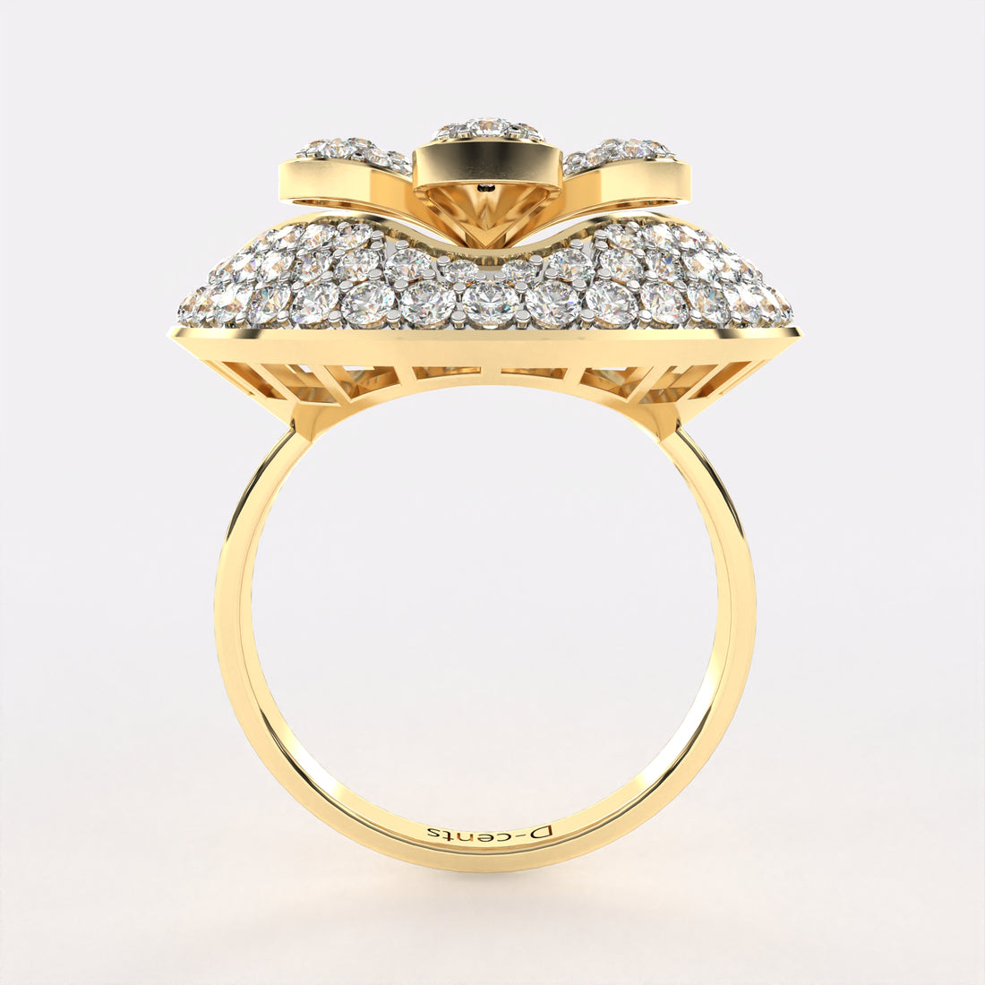 Arranged Petals Diamond Ring