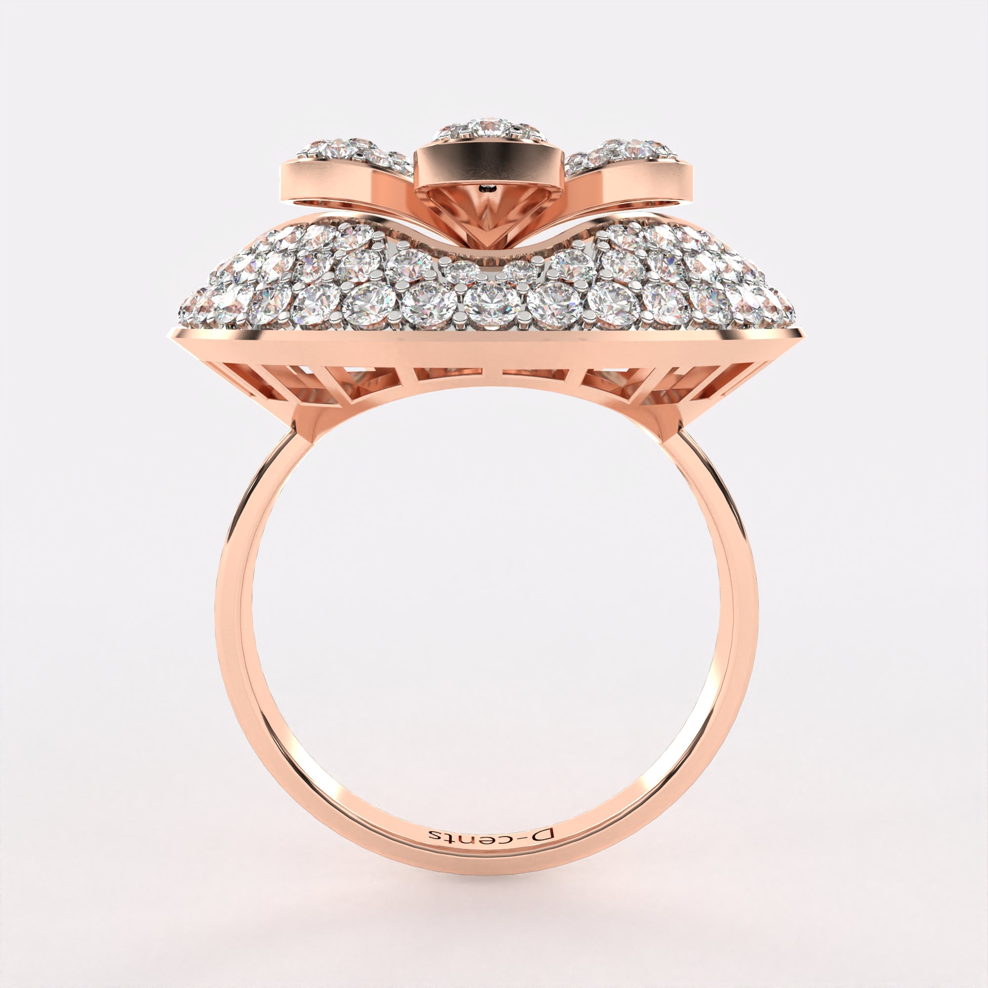 Arranged Petals Diamond Ring