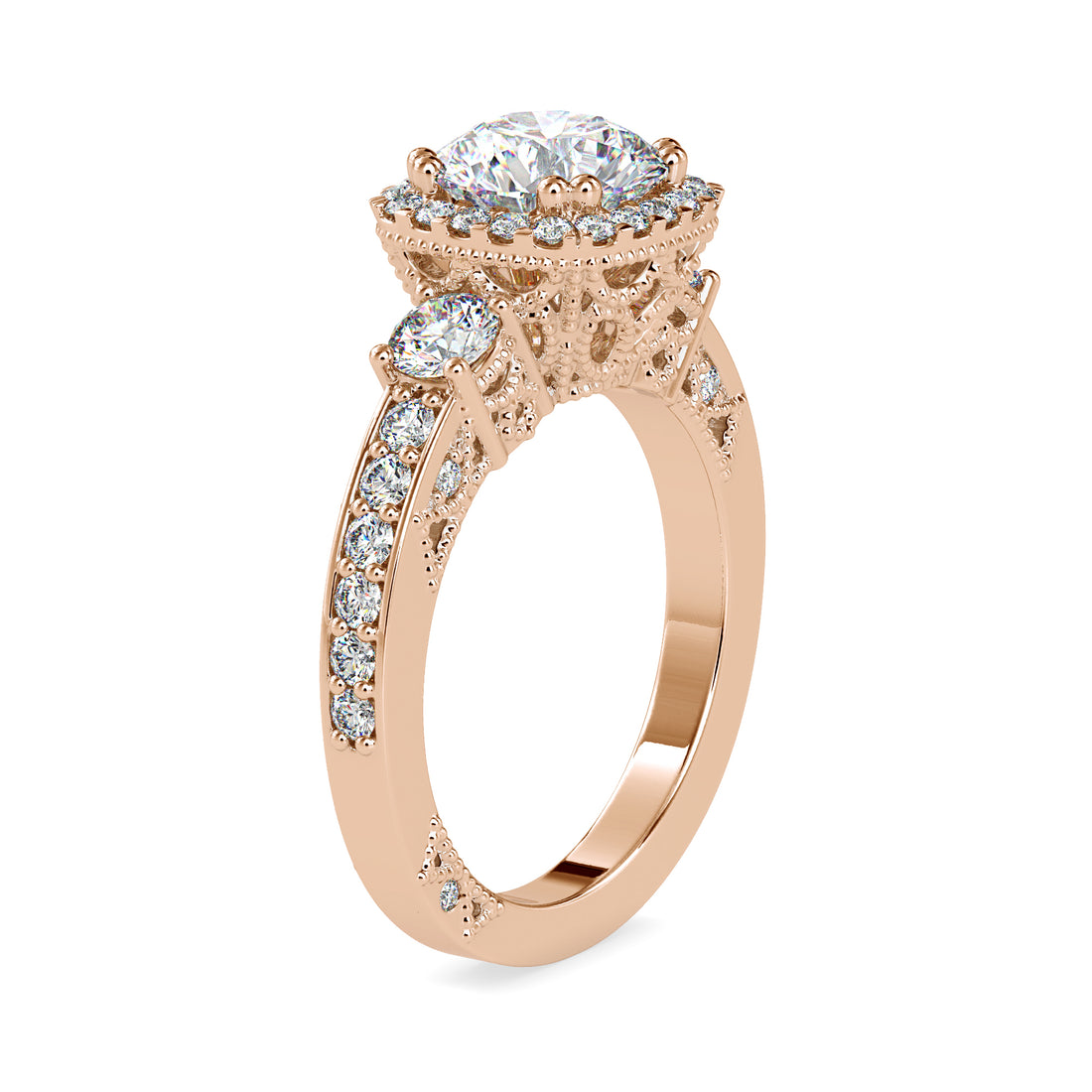 Atomic Glow Round Diamond Ring 3