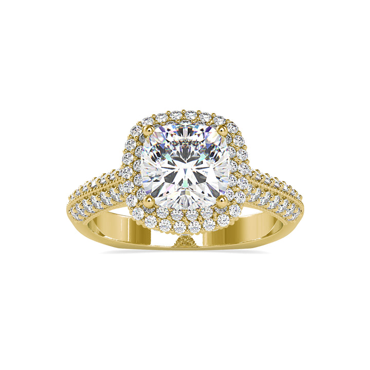 Aurora Circle Solitaire Diamond Ring