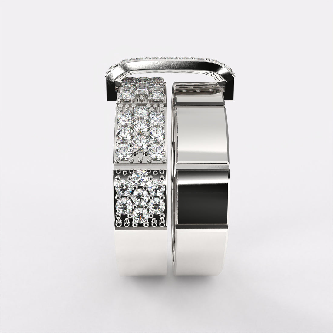 Aurora Diamond Ring in 925 Silver