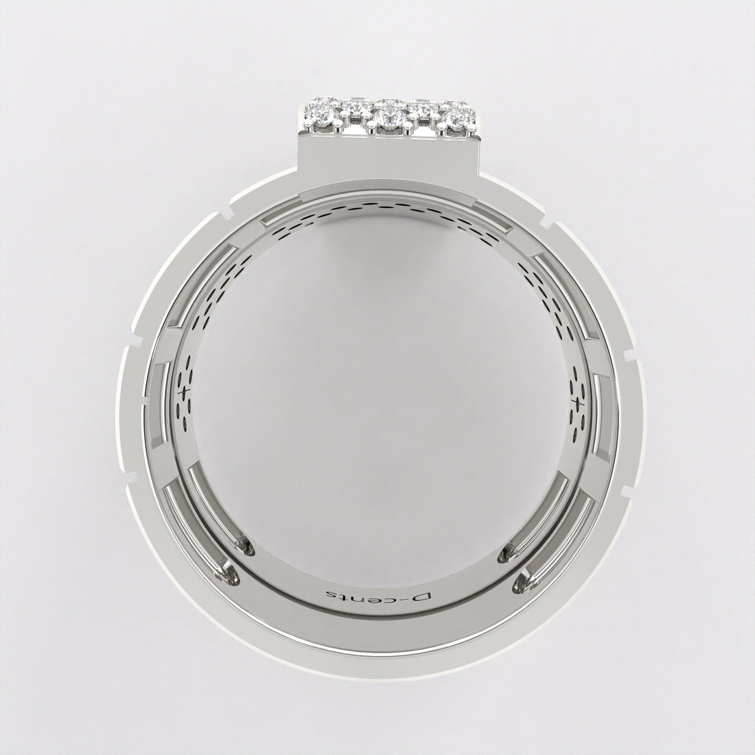 Aurora Diamond Ring in 925 Silver