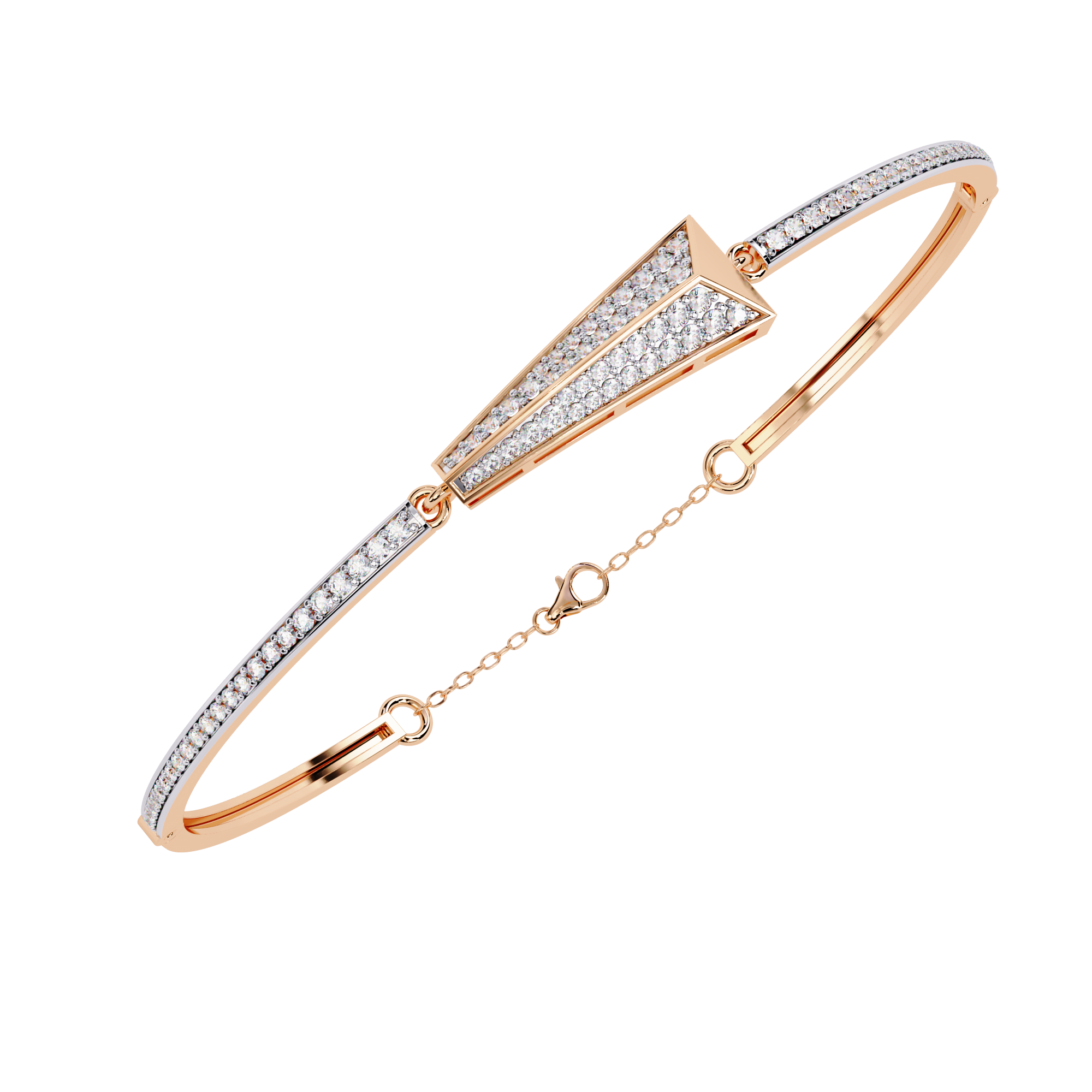 Geometric Lab Grown Diamond Bracelet