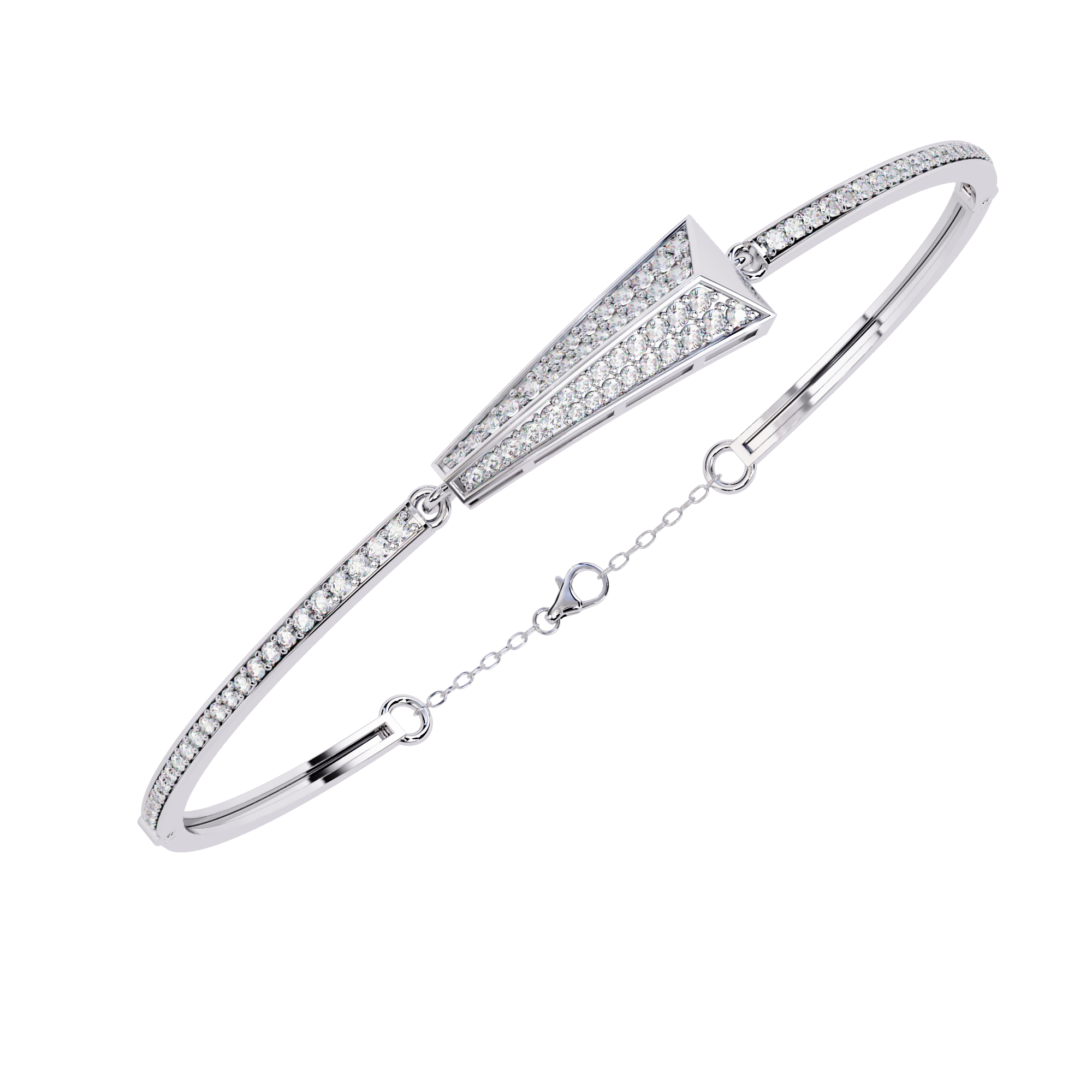 Geometric Lab Grown Diamond Bracelet