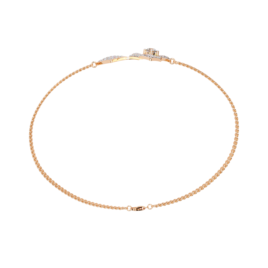 Double Square Lab Grown Diamond bracelet