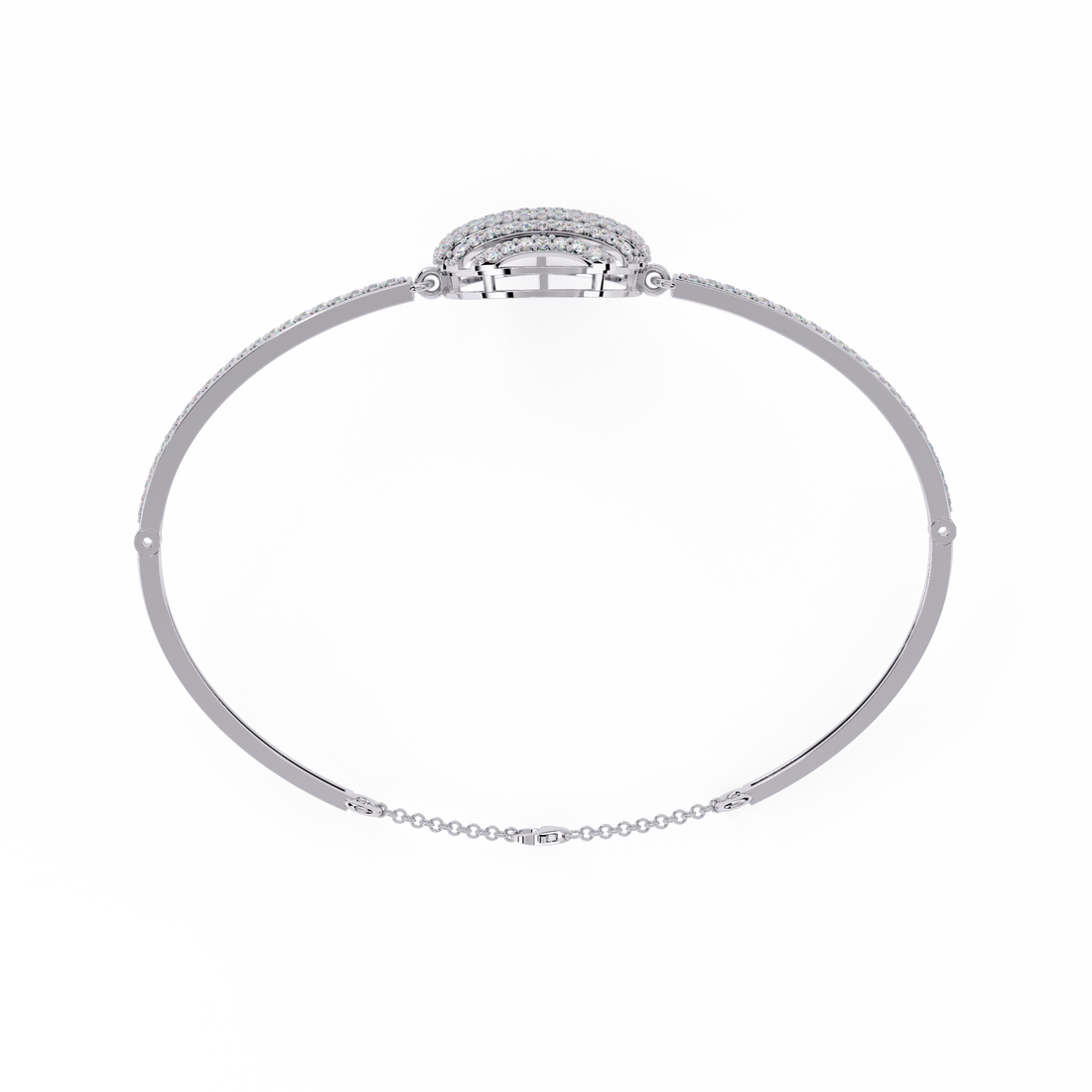Modern Globe Design Lab Grown Diamond Bracelet