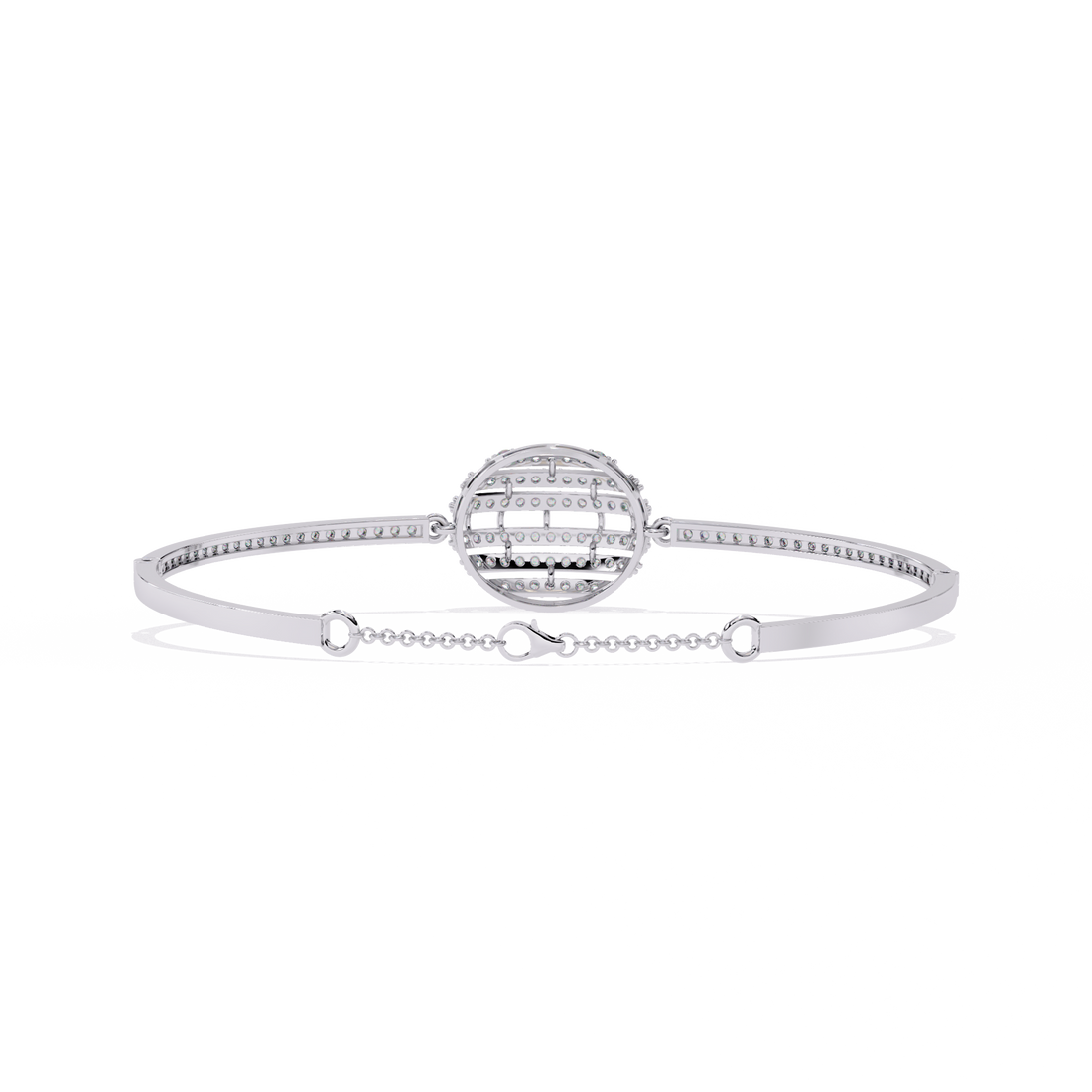 Modern Globe Design Lab Grown Diamond Bracelet