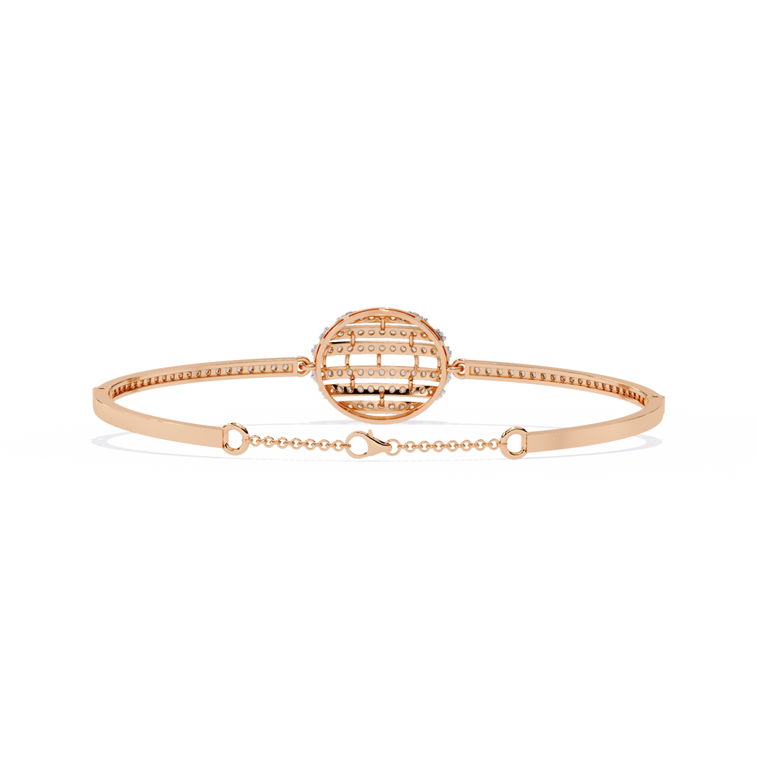 Modern Globe Design Lab Grown Diamond Bracelet