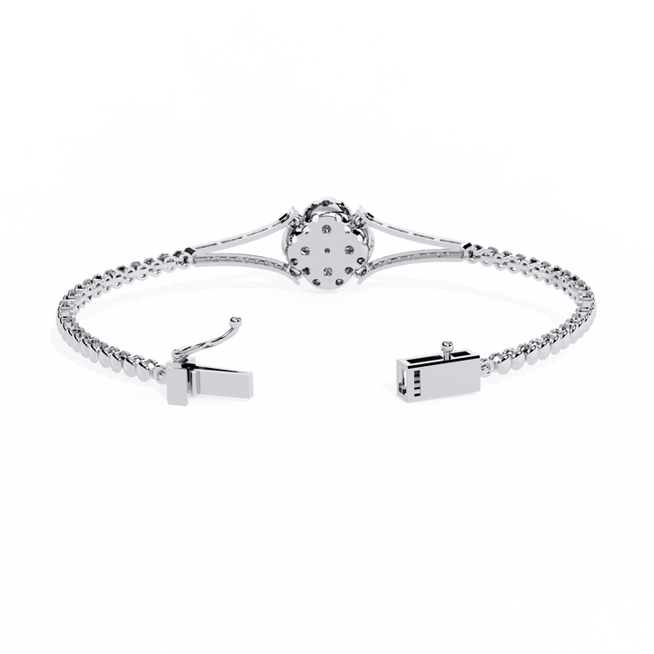 Geometric Art Deco Lab Grown Diamond Bracelet
