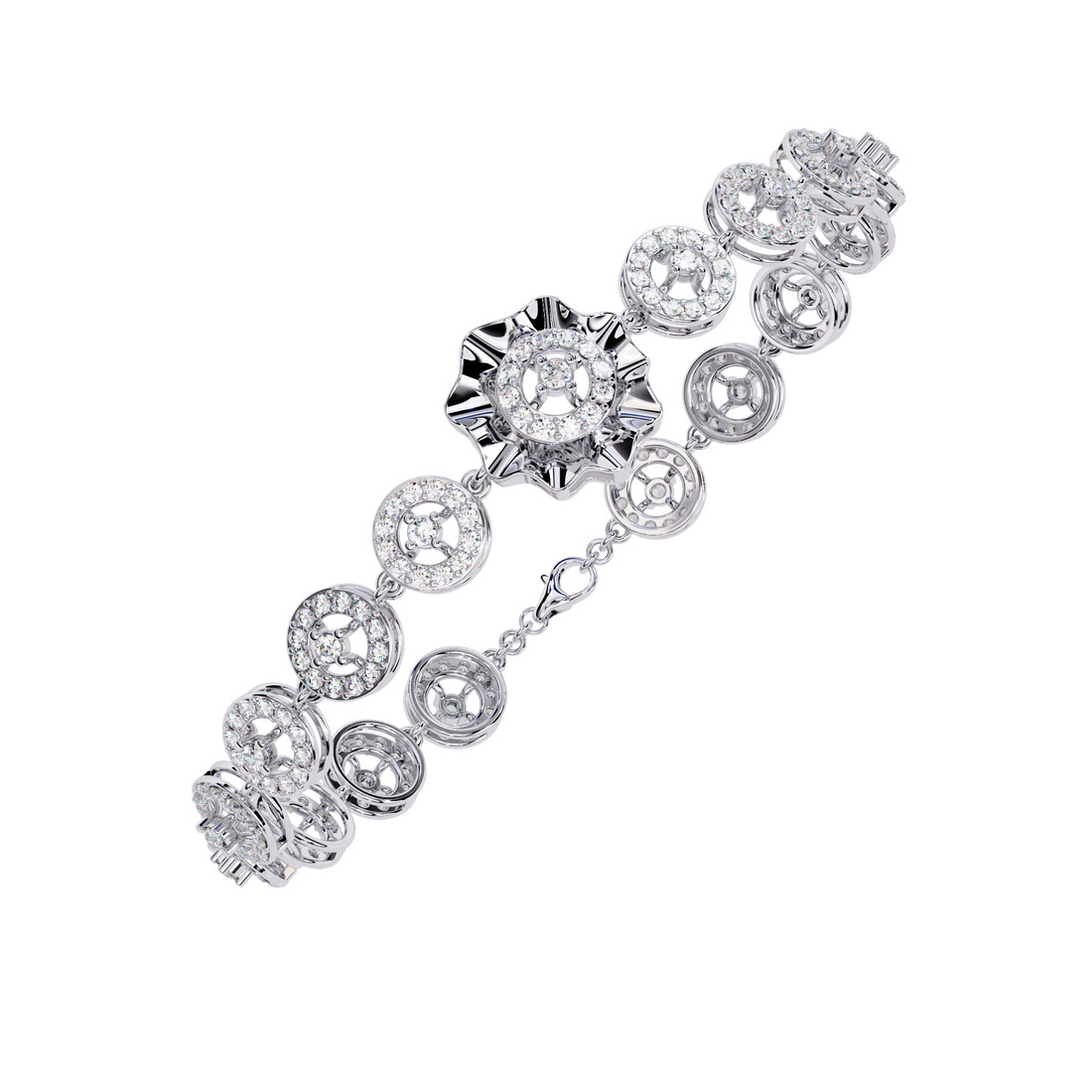 Modern Statement Lab Grown Diamond Bracelet