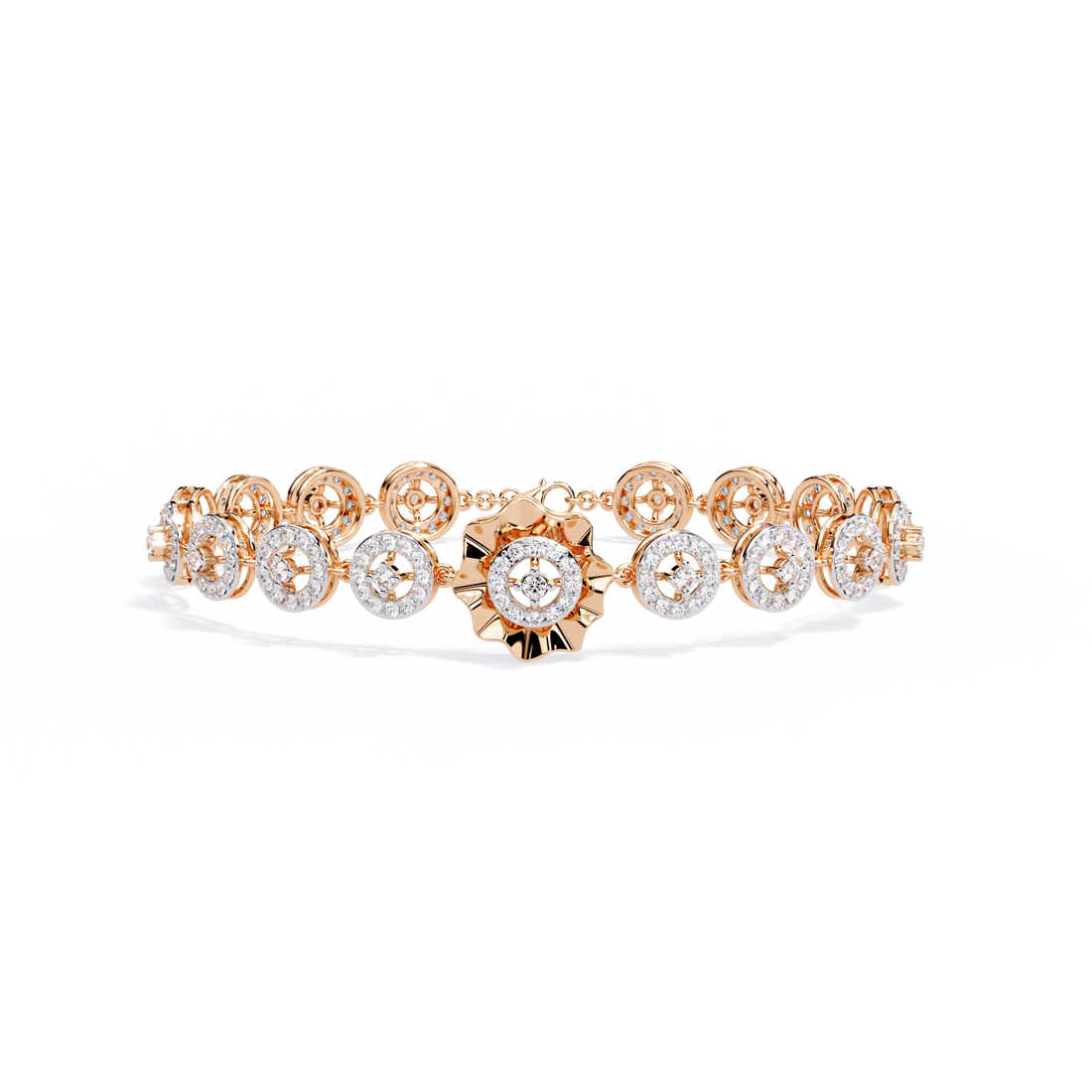 Modern Statement Lab Grown Diamond Bracelet