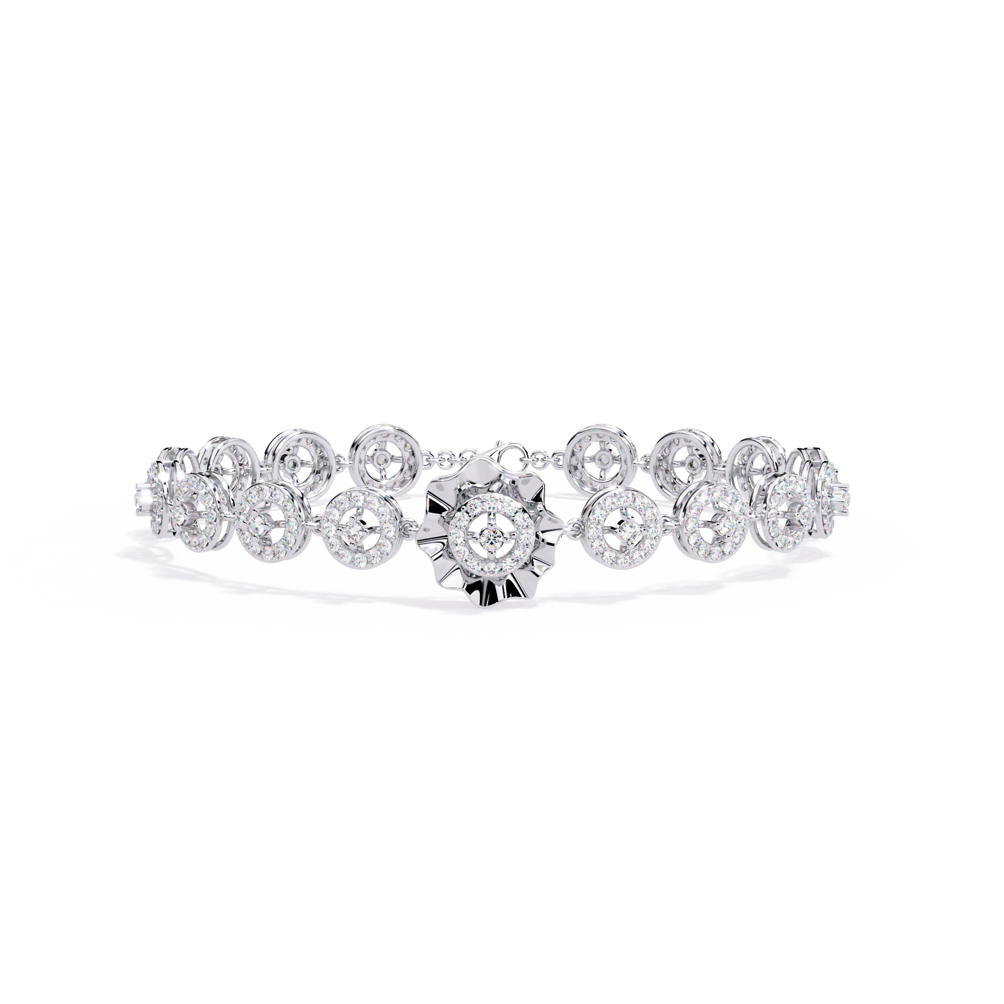 Modern Statement Lab Grown Diamond Bracelet