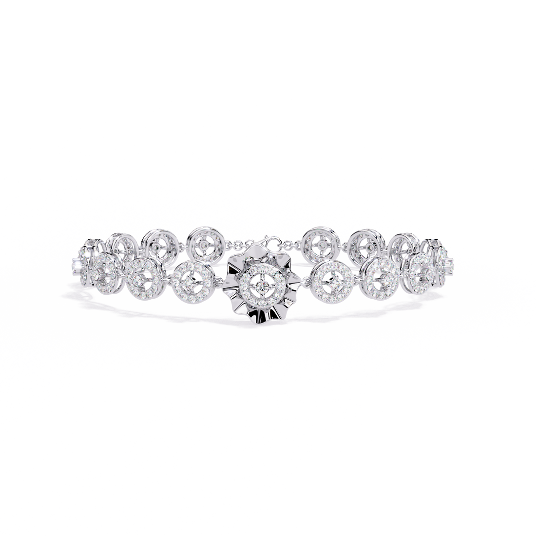 Modern Statement Lab Grown Diamond Bracelet