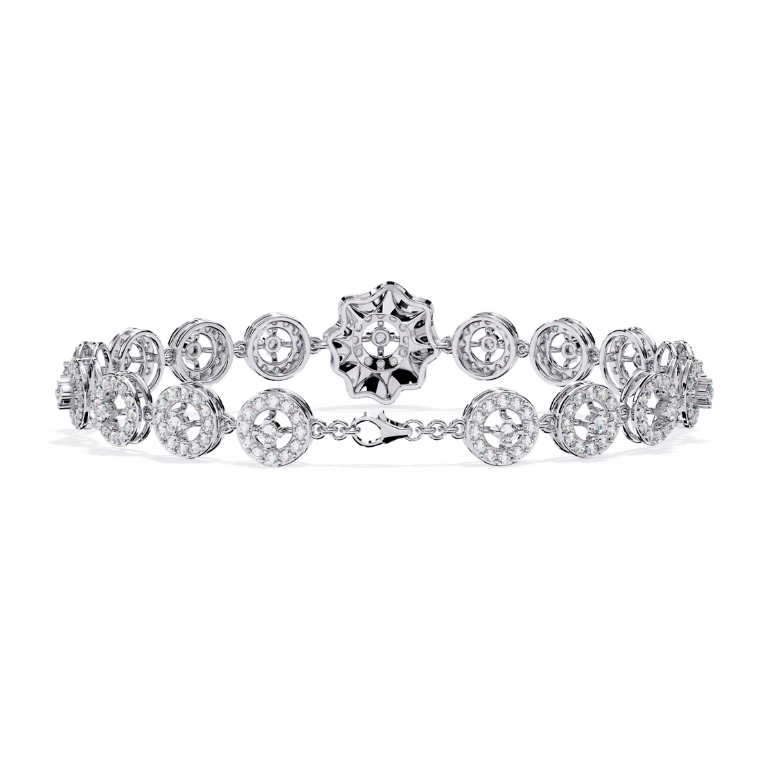 Modern Statement Lab Grown Diamond Bracelet