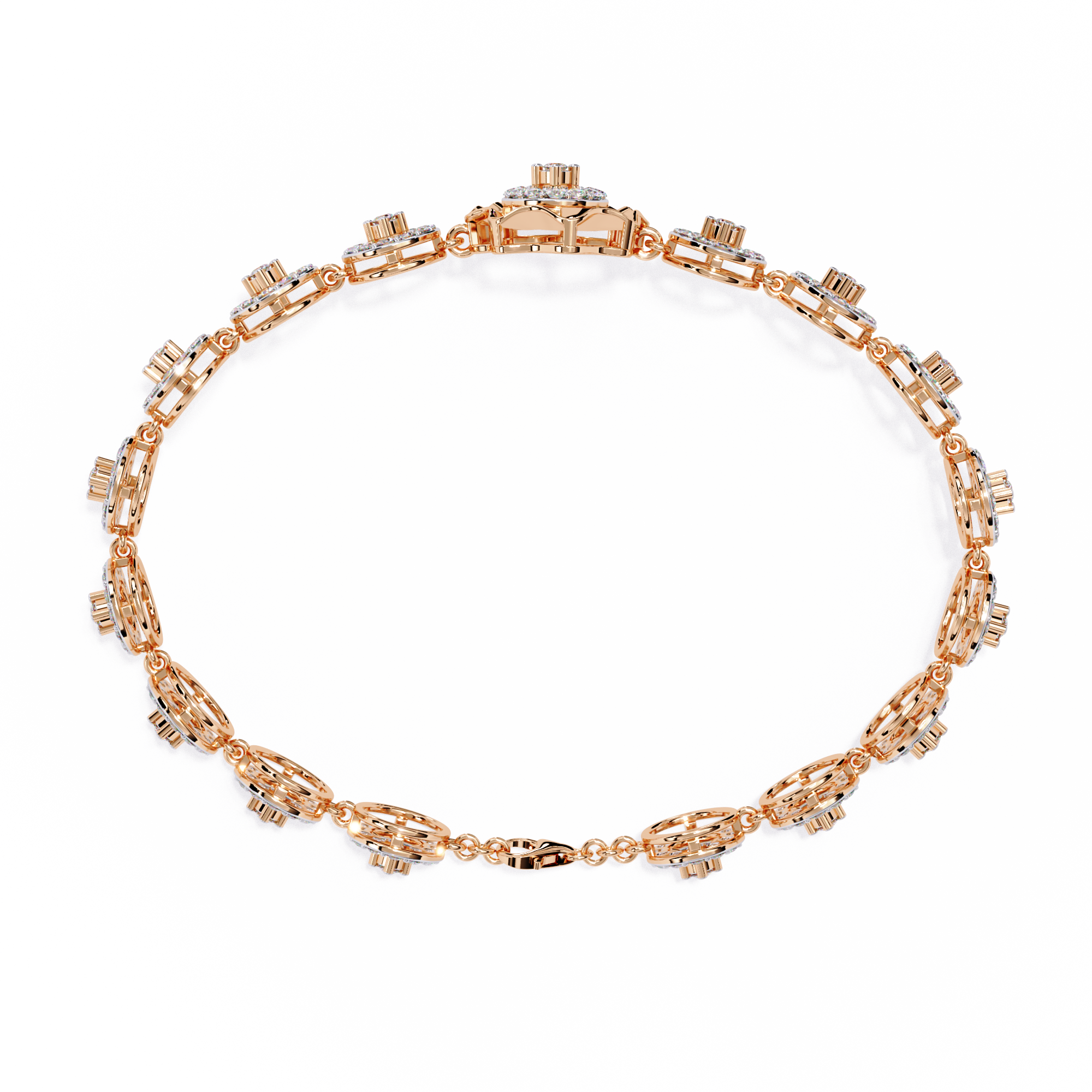 Modern Statement Lab Grown Diamond Bracelet