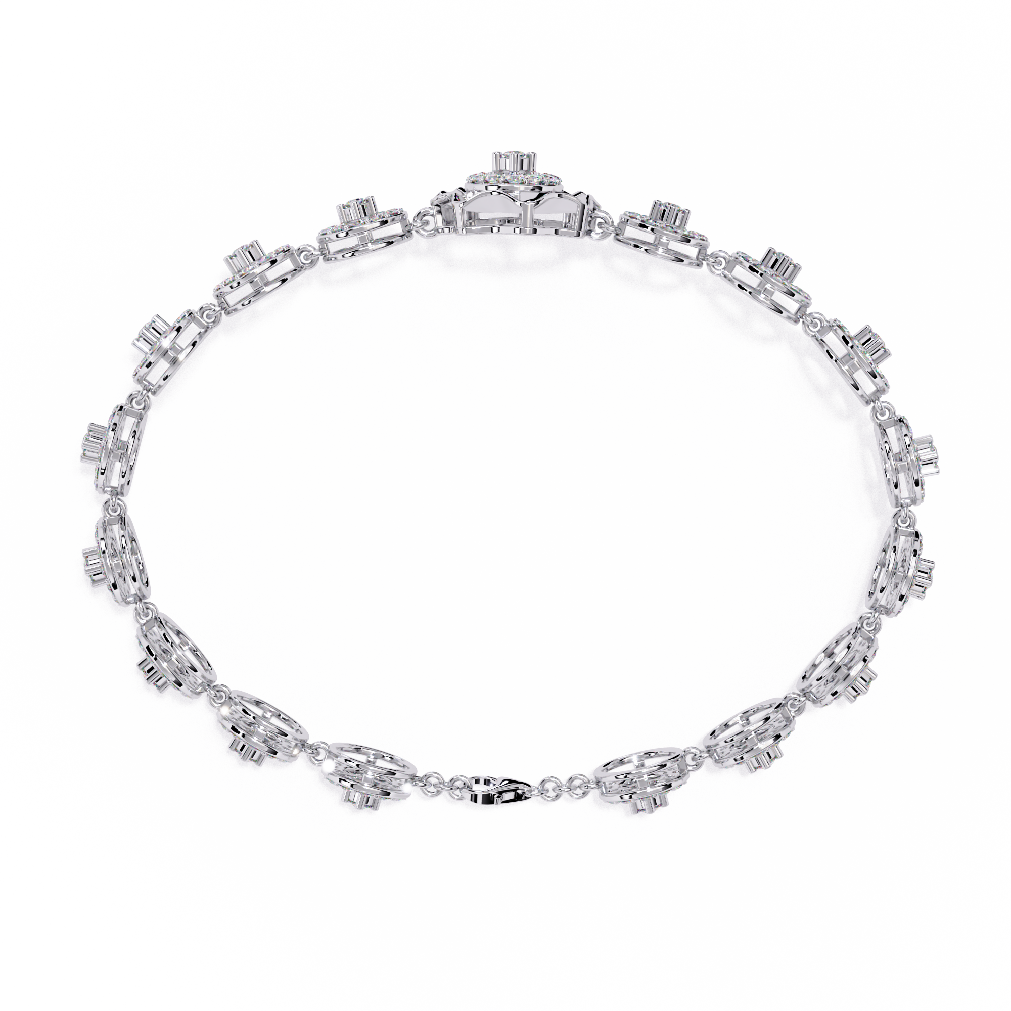 Modern Statement Lab Grown Diamond Bracelet