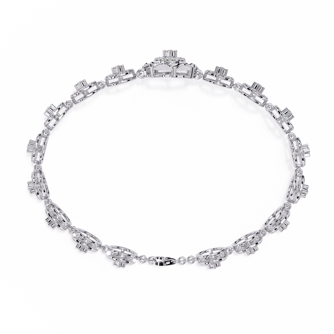 Modern Statement Lab Grown Diamond Bracelet