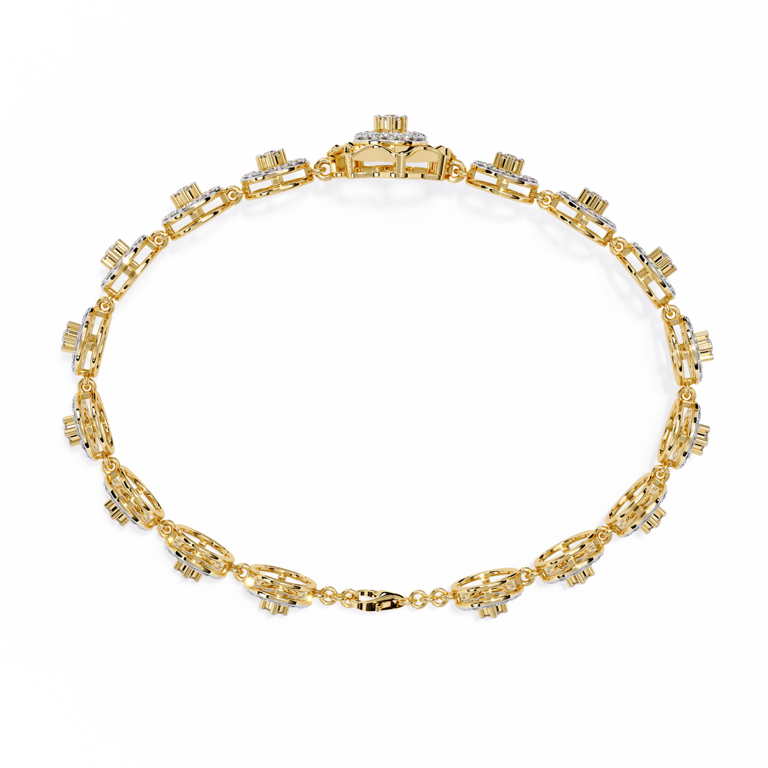Modern Statement Lab Grown Diamond Bracelet