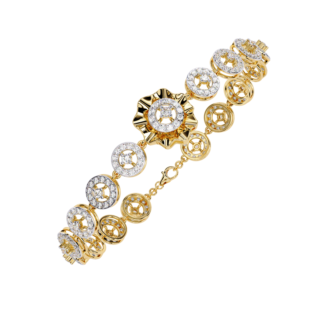 Modern Statement Lab Grown Diamond Bracelet