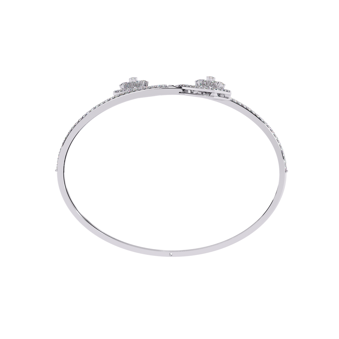 Dainty Tri Floral Diamond Bracelet
