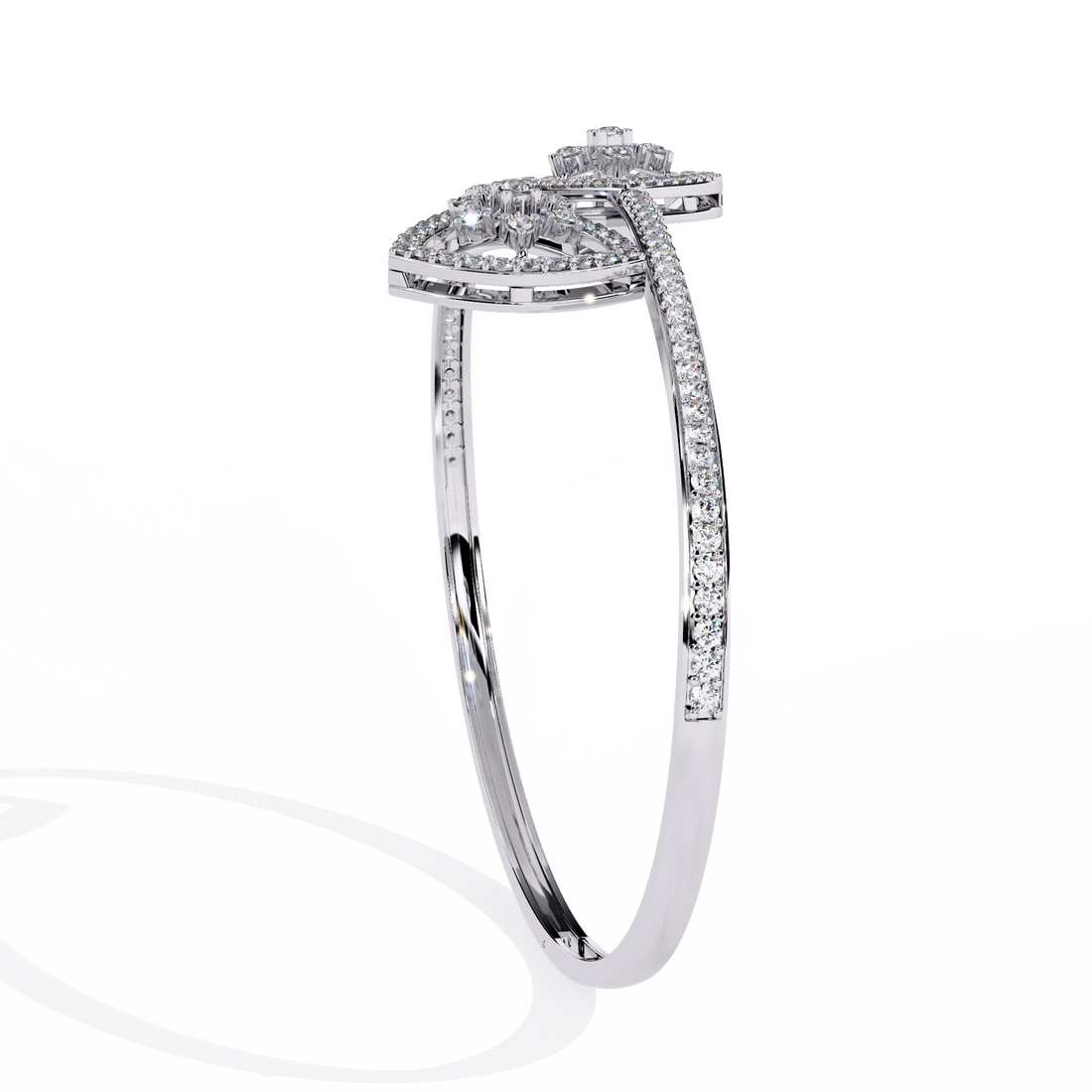 Dainty Tri Floral Diamond Bracelet
