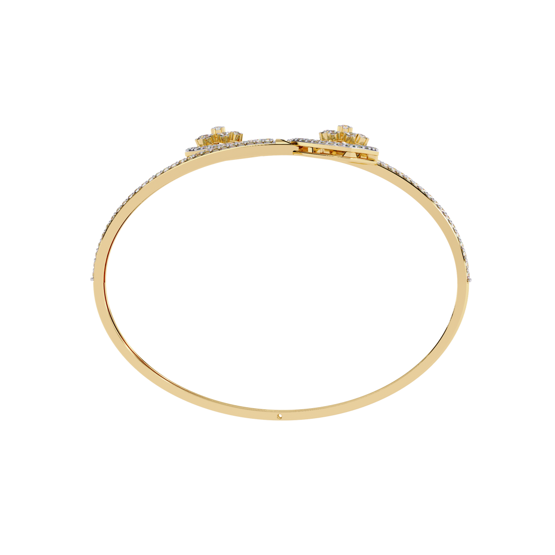 Dainty Tri Floral Diamond Bracelet