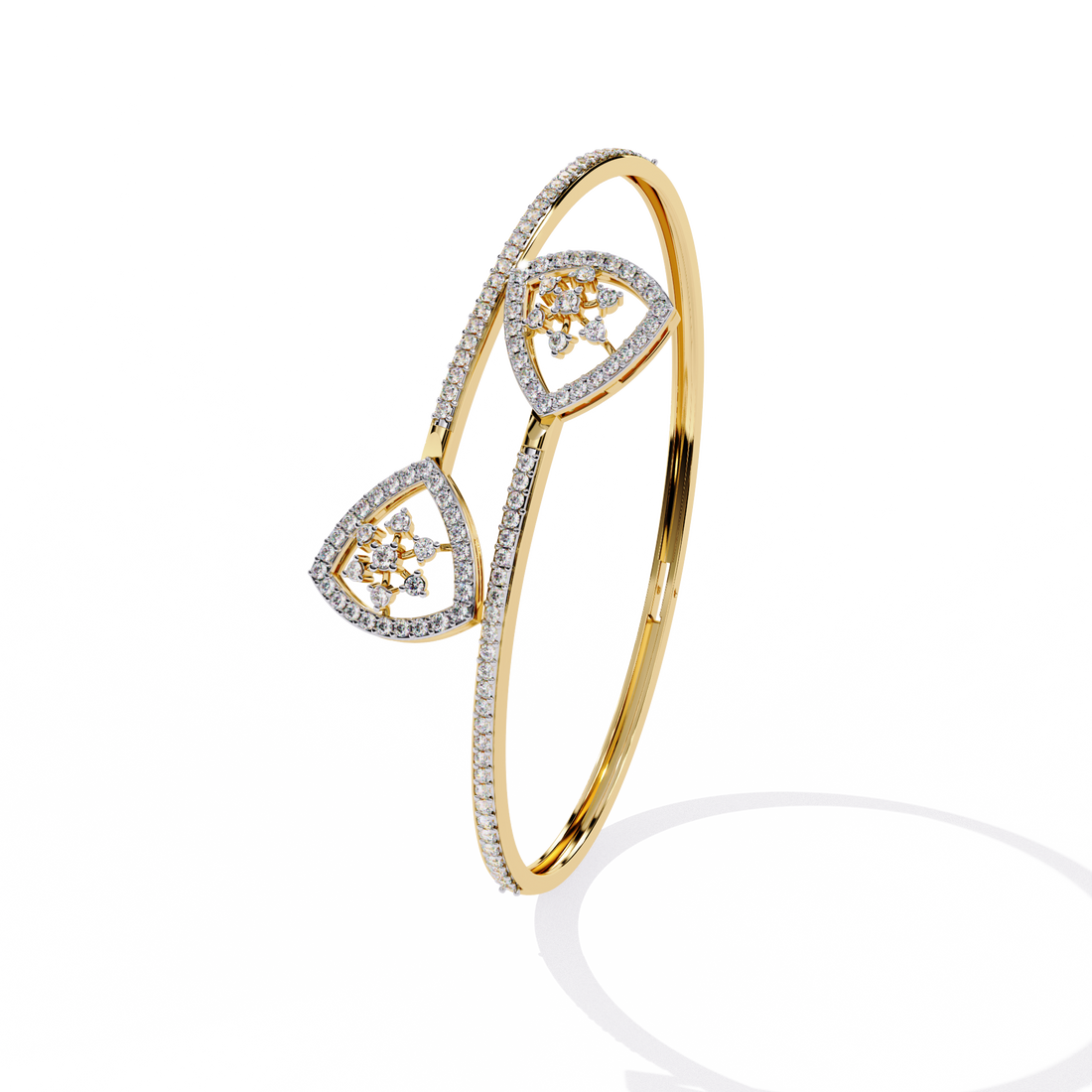 Dainty Tri Floral Diamond Bracelet