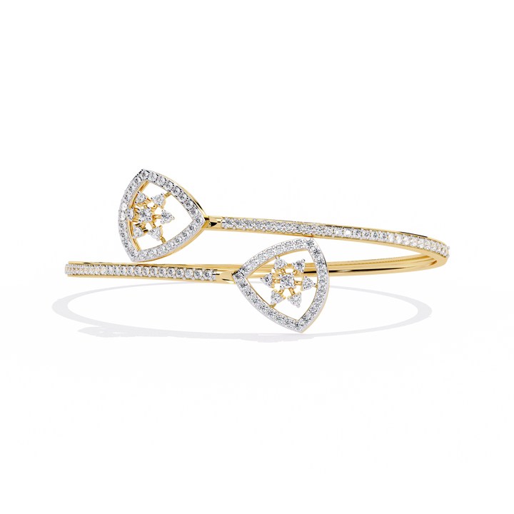 Dainty Tri Floral Diamond Bracelet