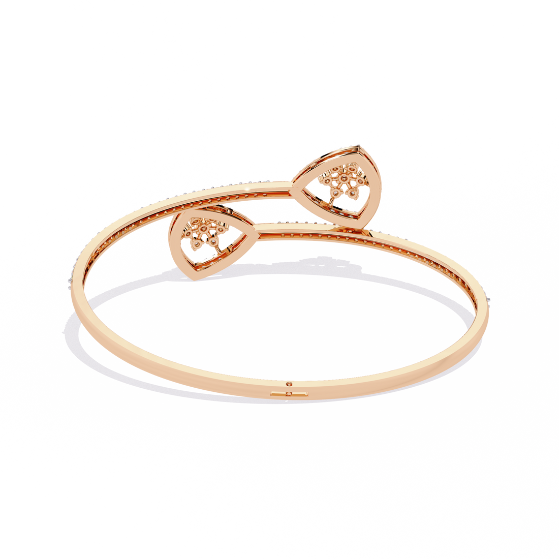 Dainty Tri Floral Diamond Bracelet