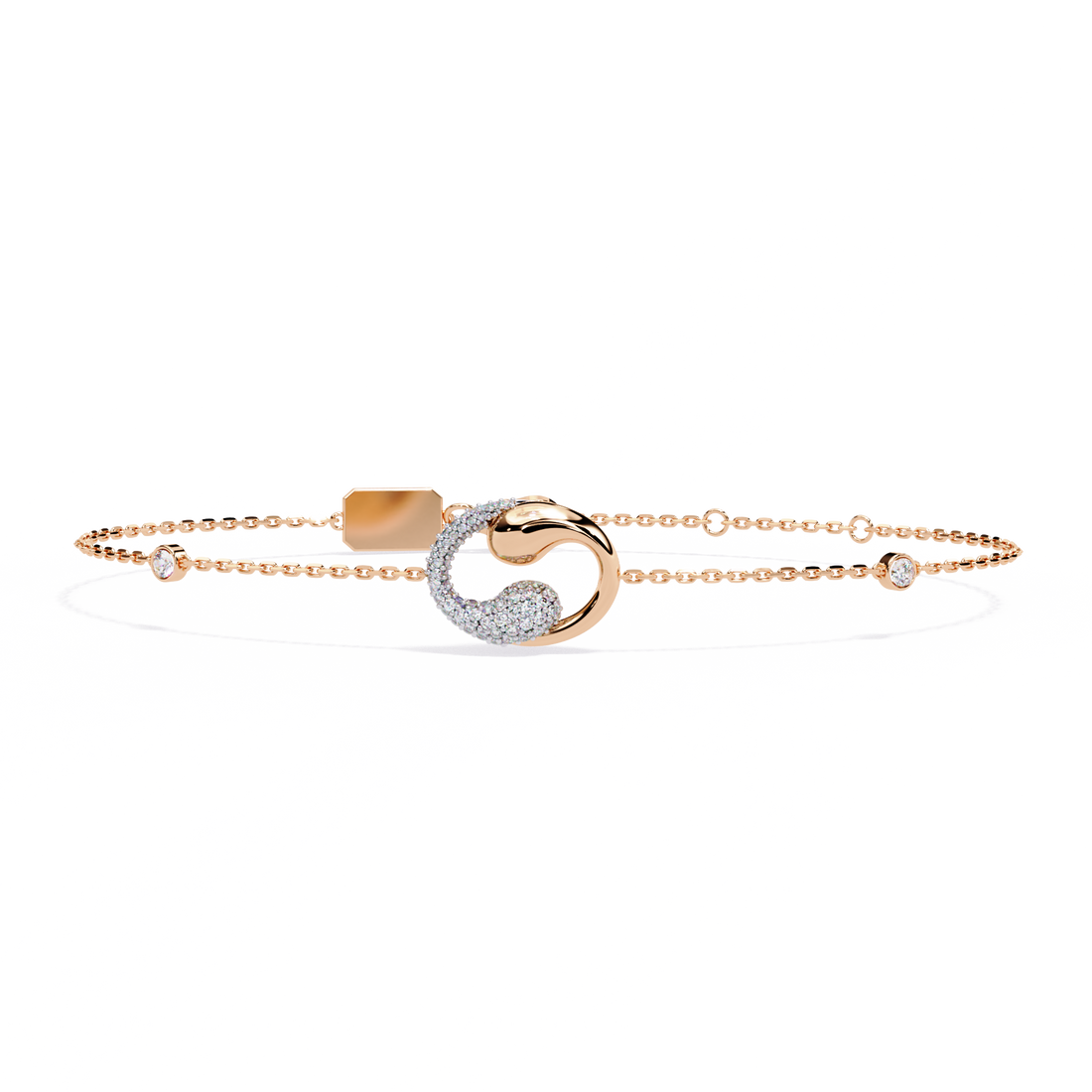 Duo Drops Diamond Bracelet