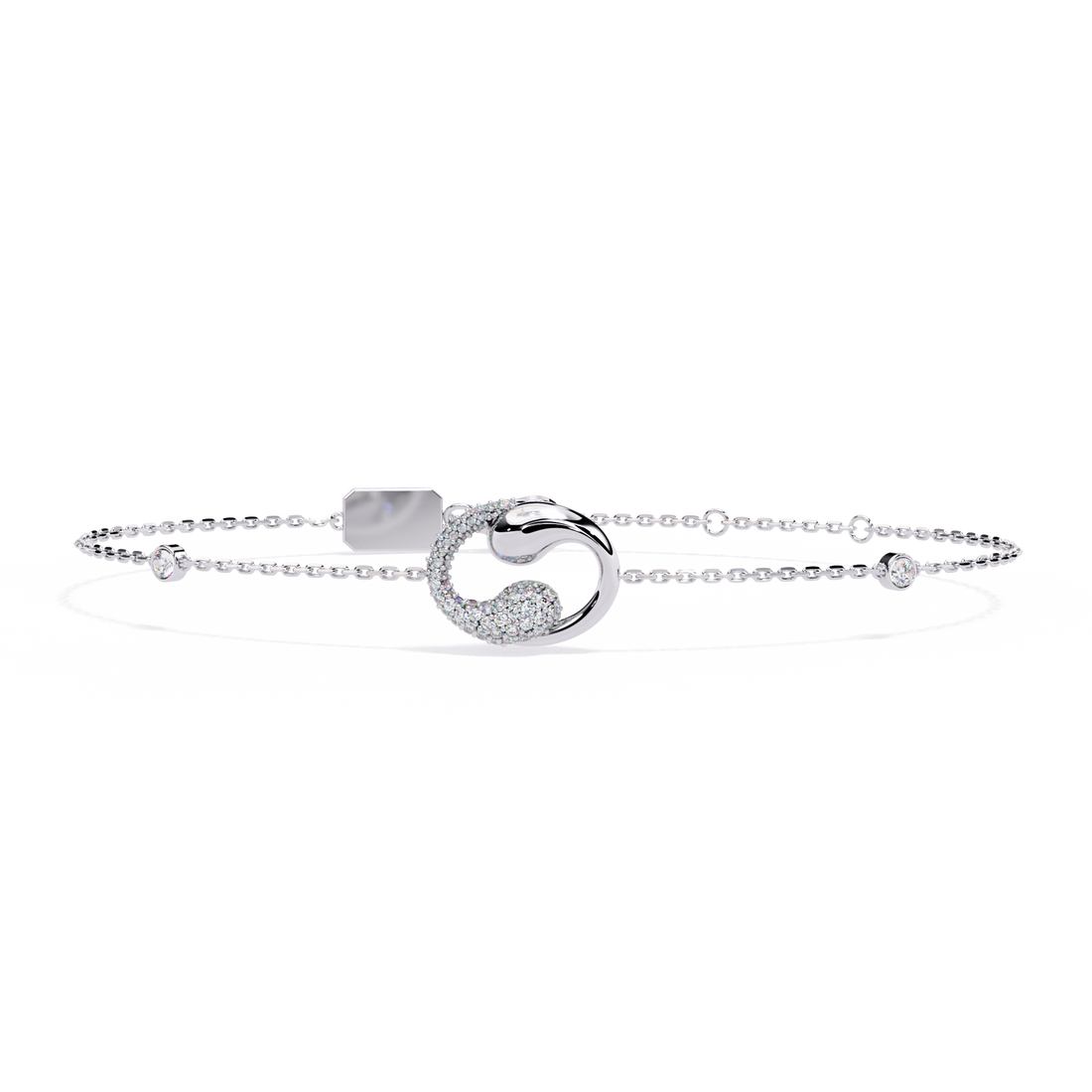 Duo Drops Diamond Bracelet