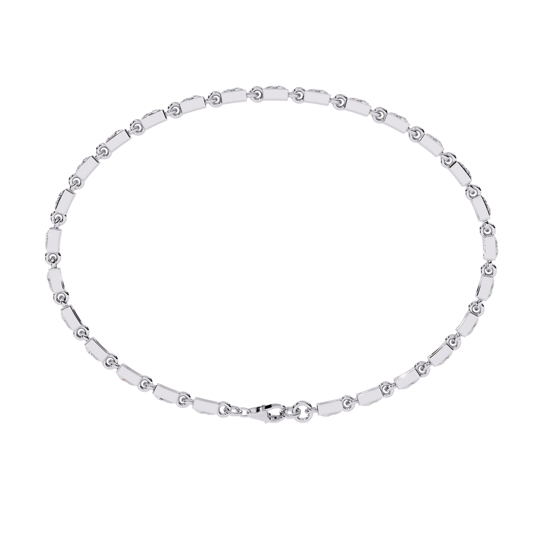 Sleek Circlet Diamond Bracelet
