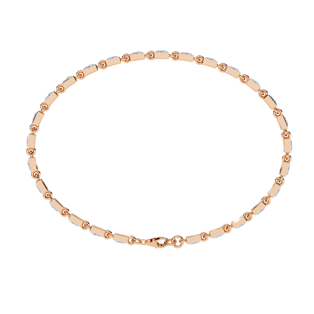 Sleek Circlet Diamond Bracelet