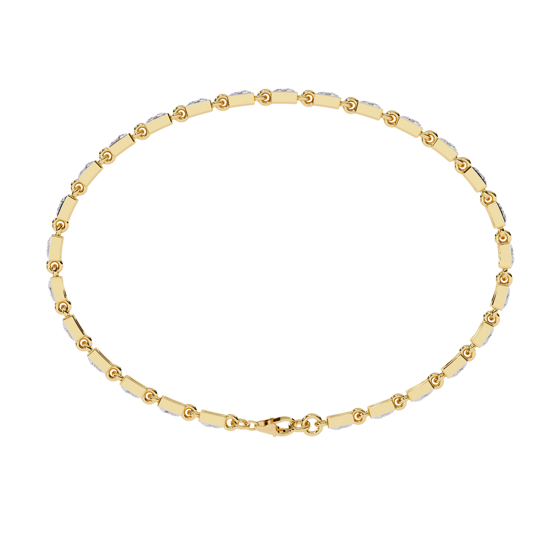 Sleek Circlet Diamond Bracelet