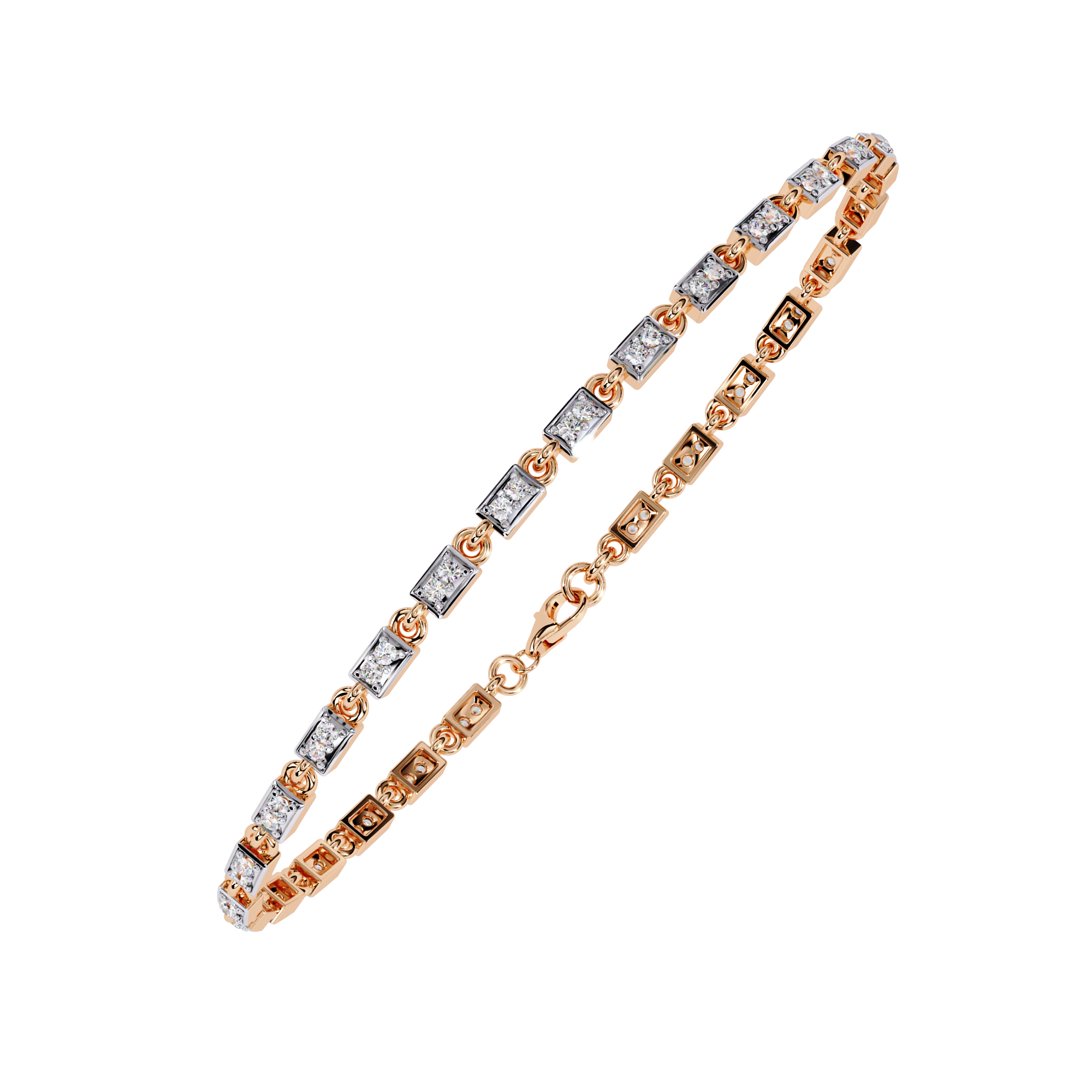 Sleek Circlet Diamond Bracelet