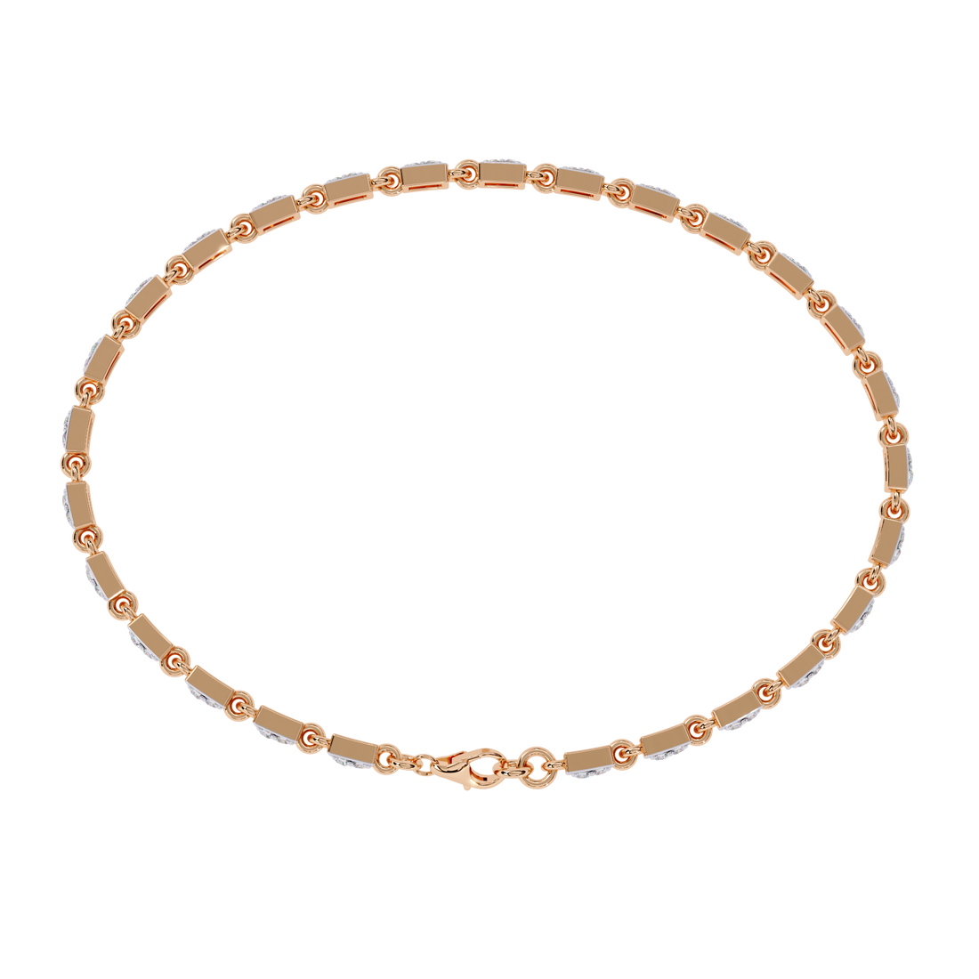 Sleek Circlet Diamond Bracelet