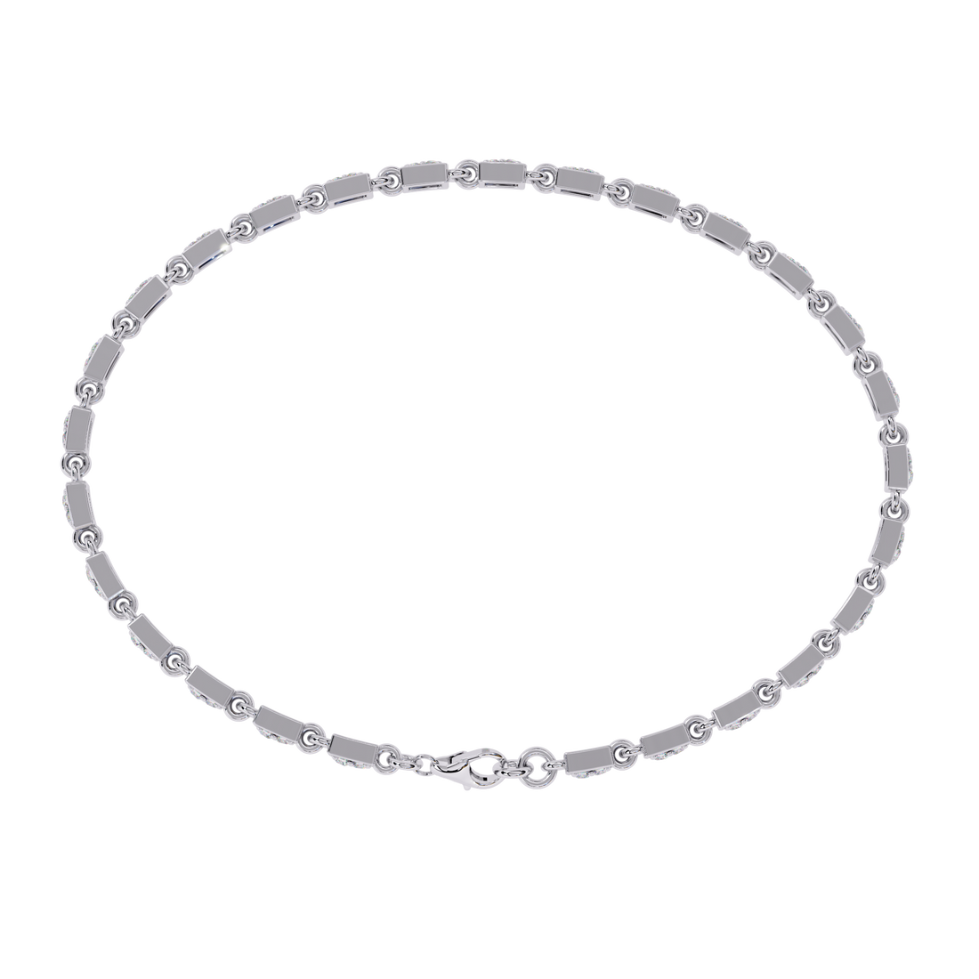 Sleek Circlet Diamond Bracelet