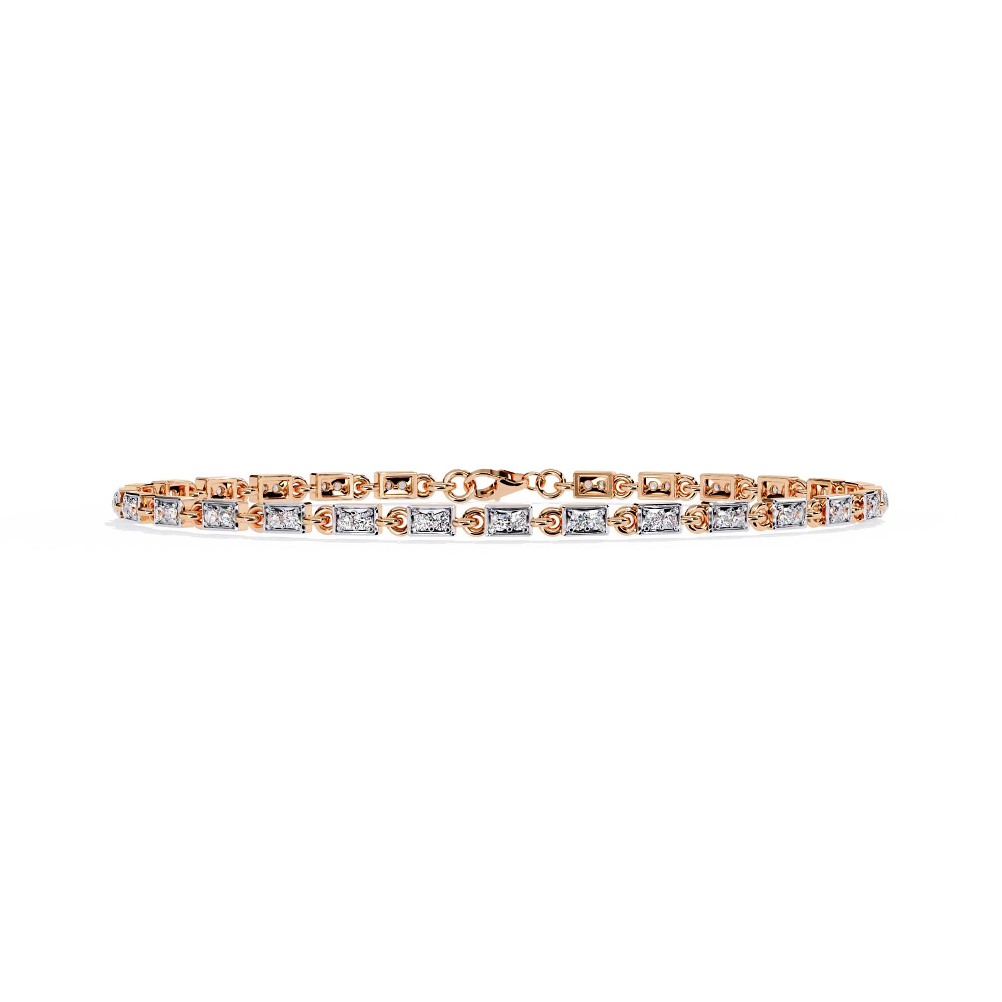 Sleek Circlet Diamond Bracelet