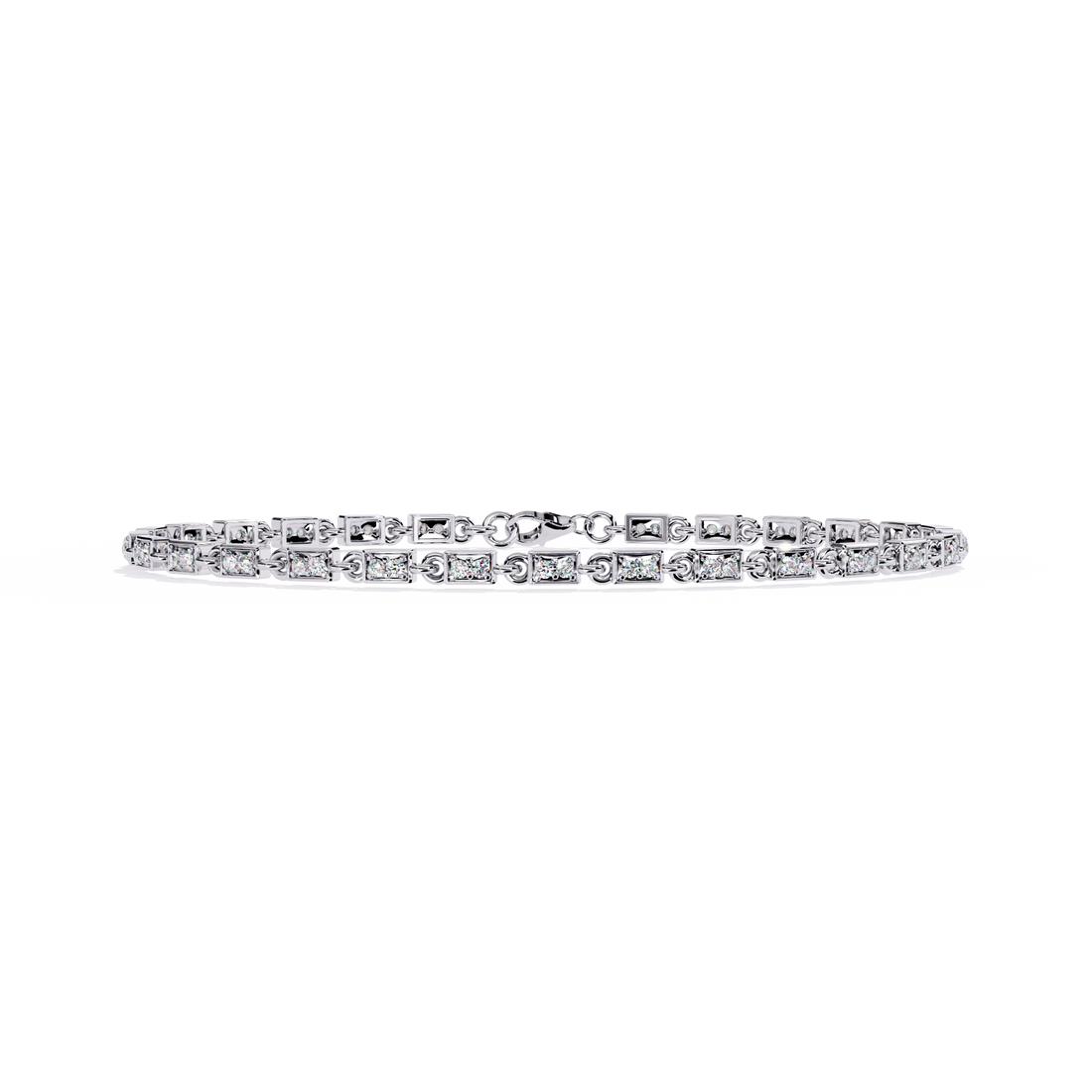 Sleek Circlet Diamond Bracelet