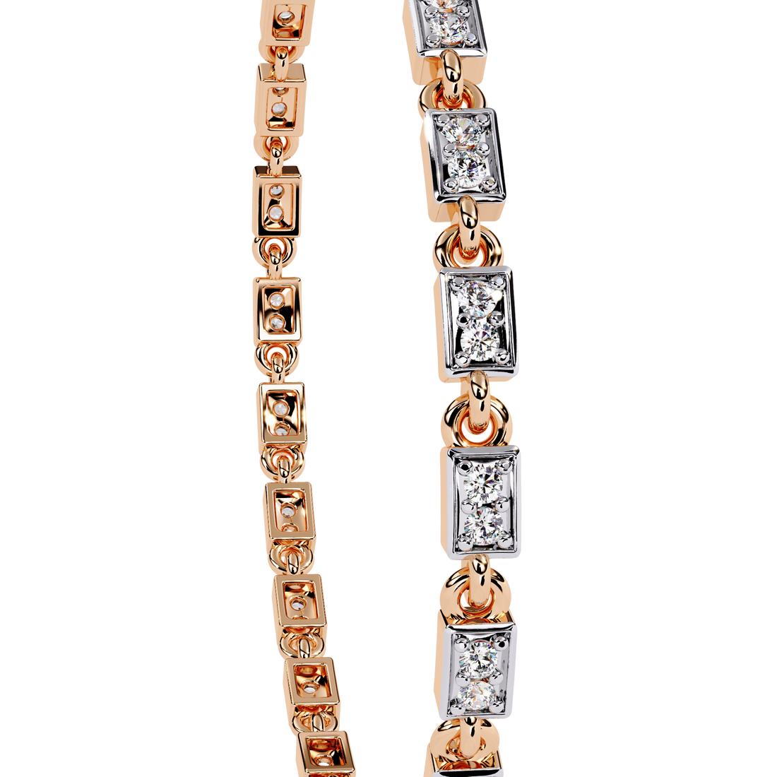 Sleek Circlet Diamond Bracelet