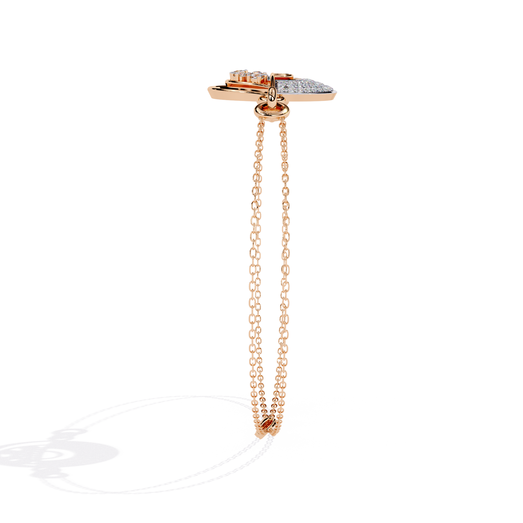 Contemporary Lab Grown Diamond Circle Bracelet