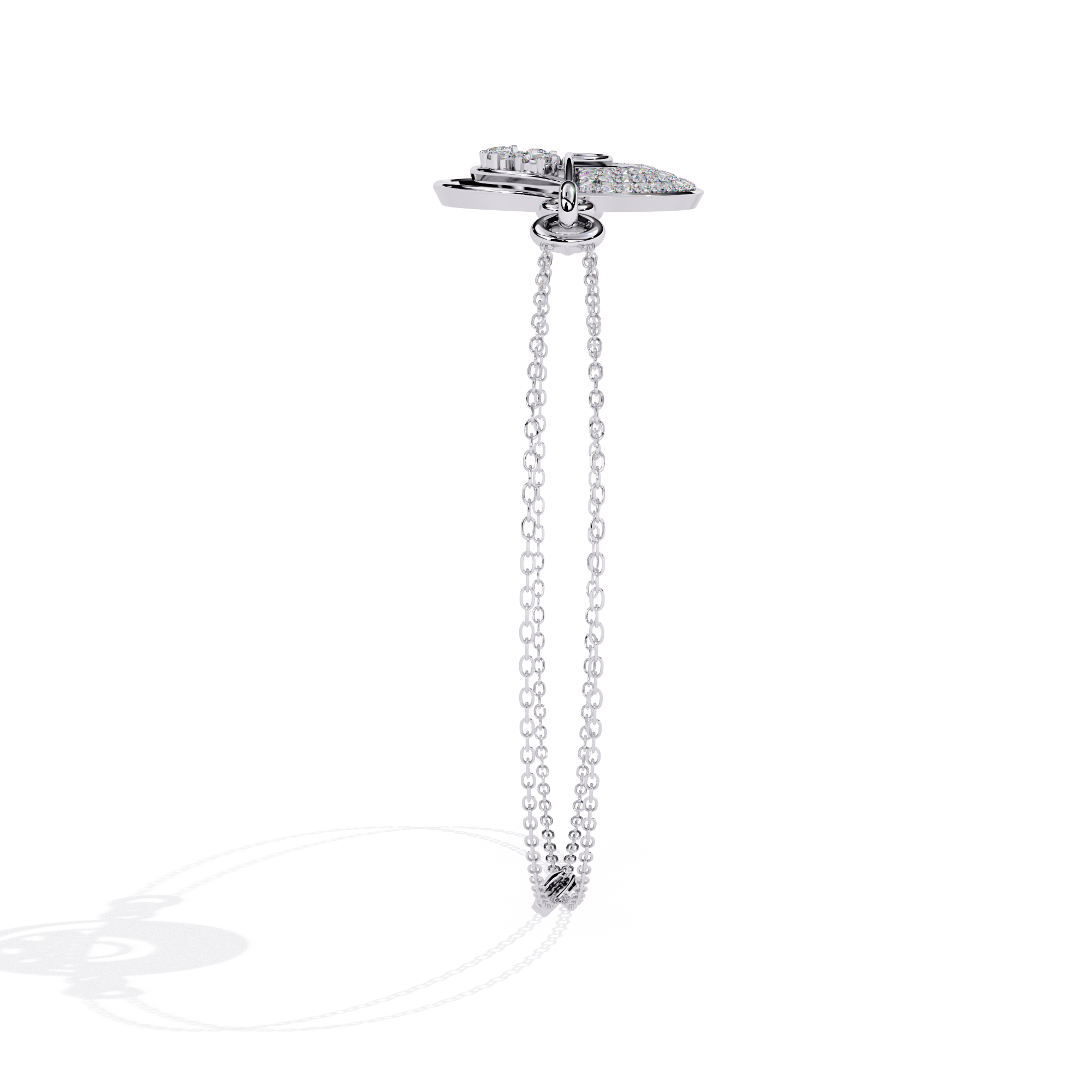 Contemporary Lab Grown Diamond Circle Bracelet